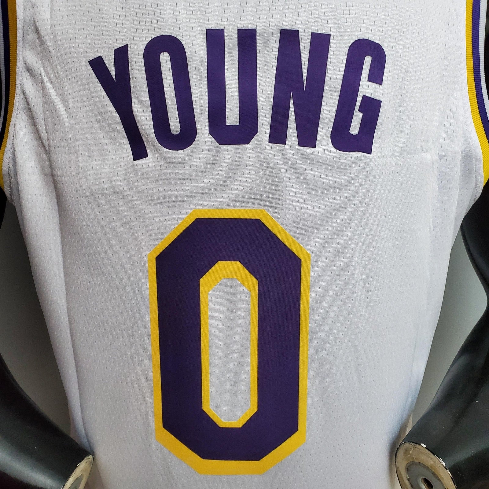 Young #0 Lakers White Nba Jersey Nike Connect Recognition