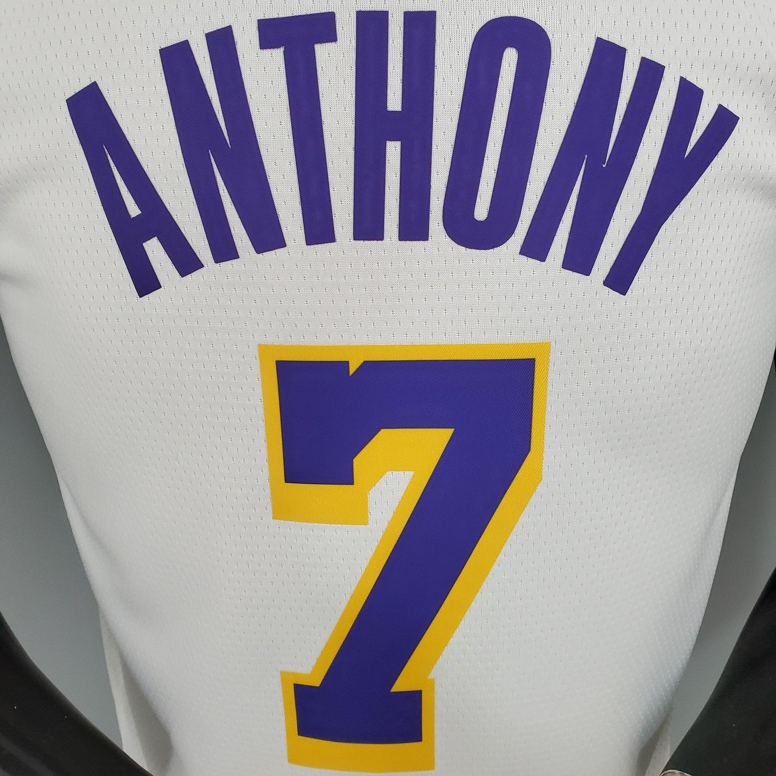 Anthony#7 Lakers White Nba Jersey
