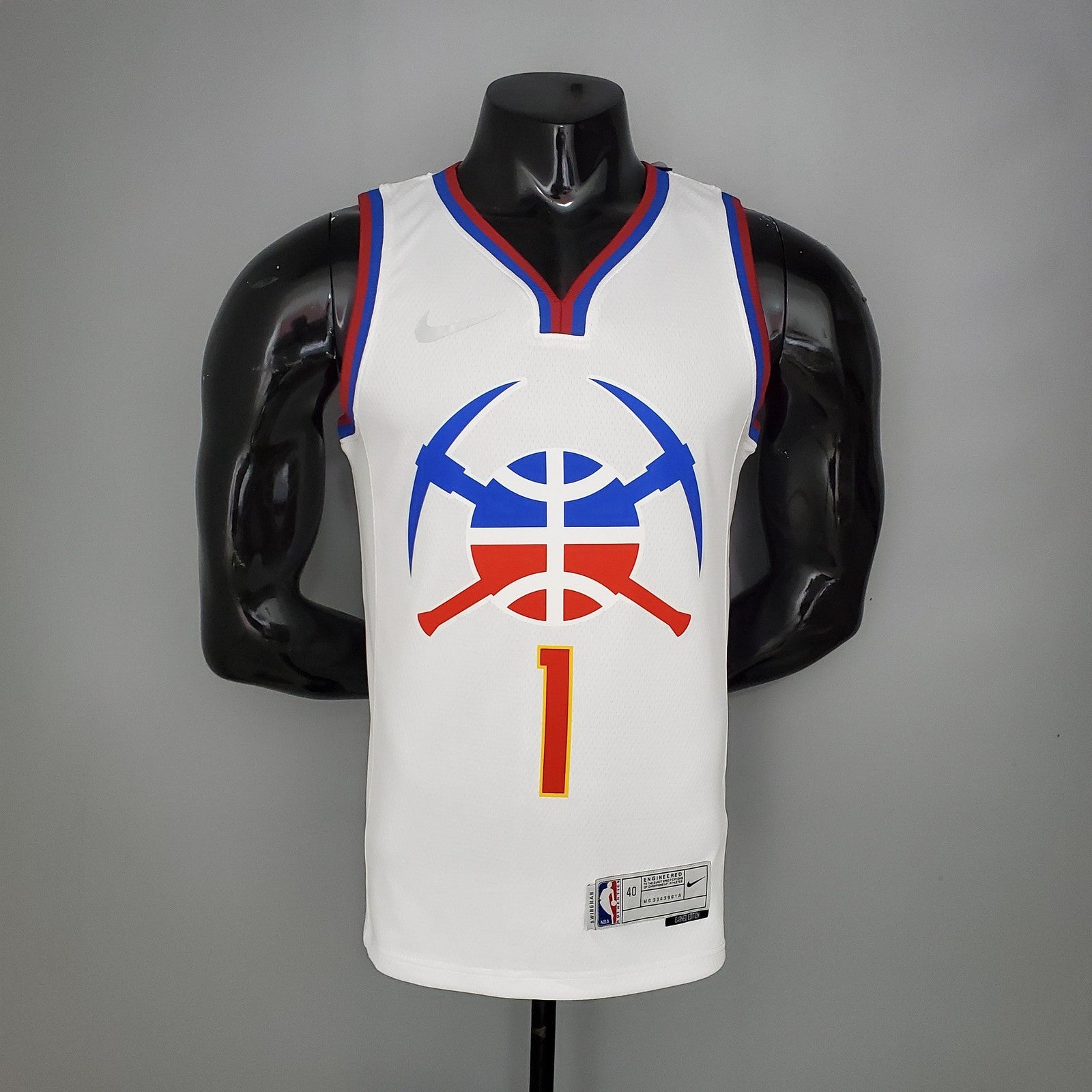 2021 Porter Jr #1 Nuggets Bonus Edition White Nba Jersey