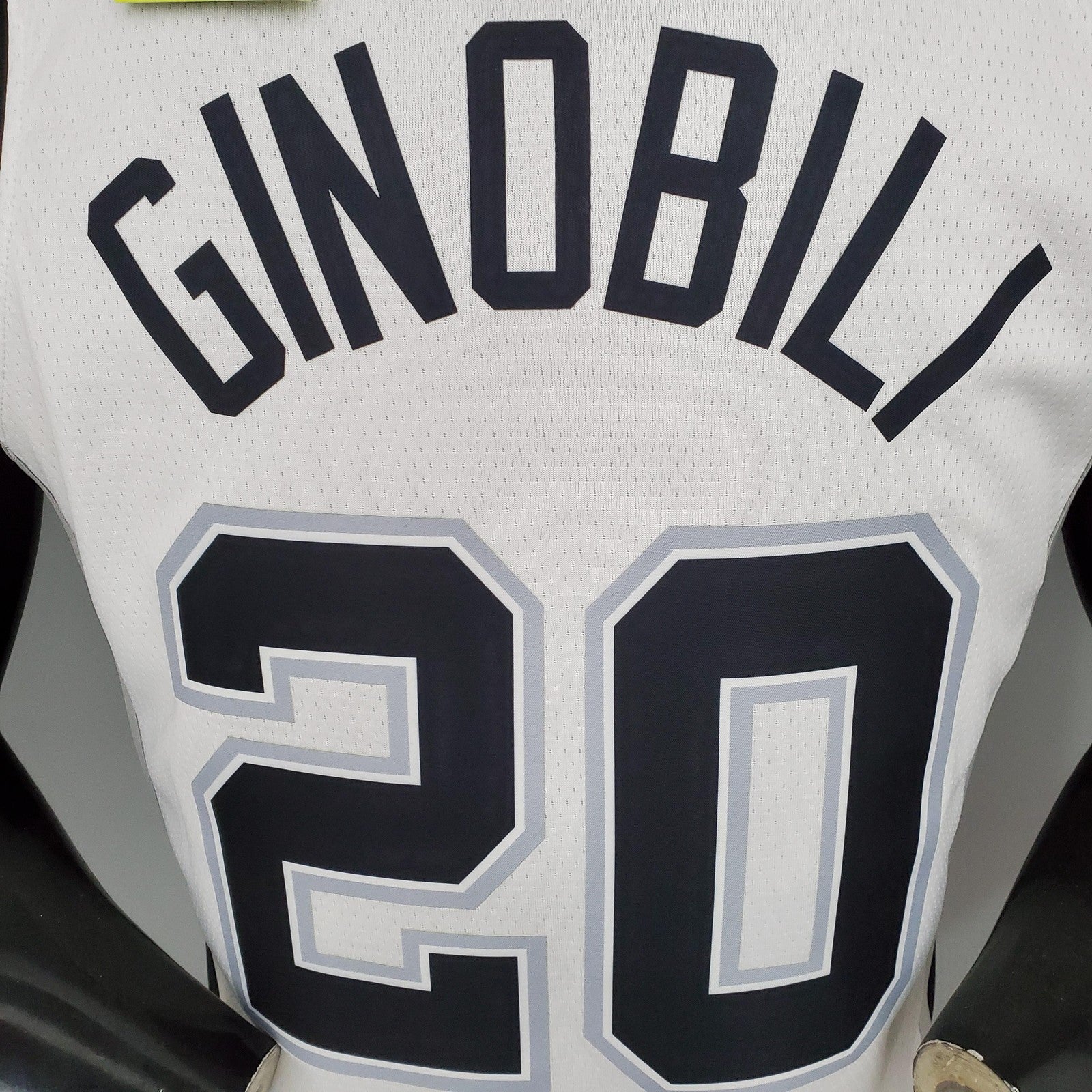 Ginobili#20 Spurs White Nba Jersey