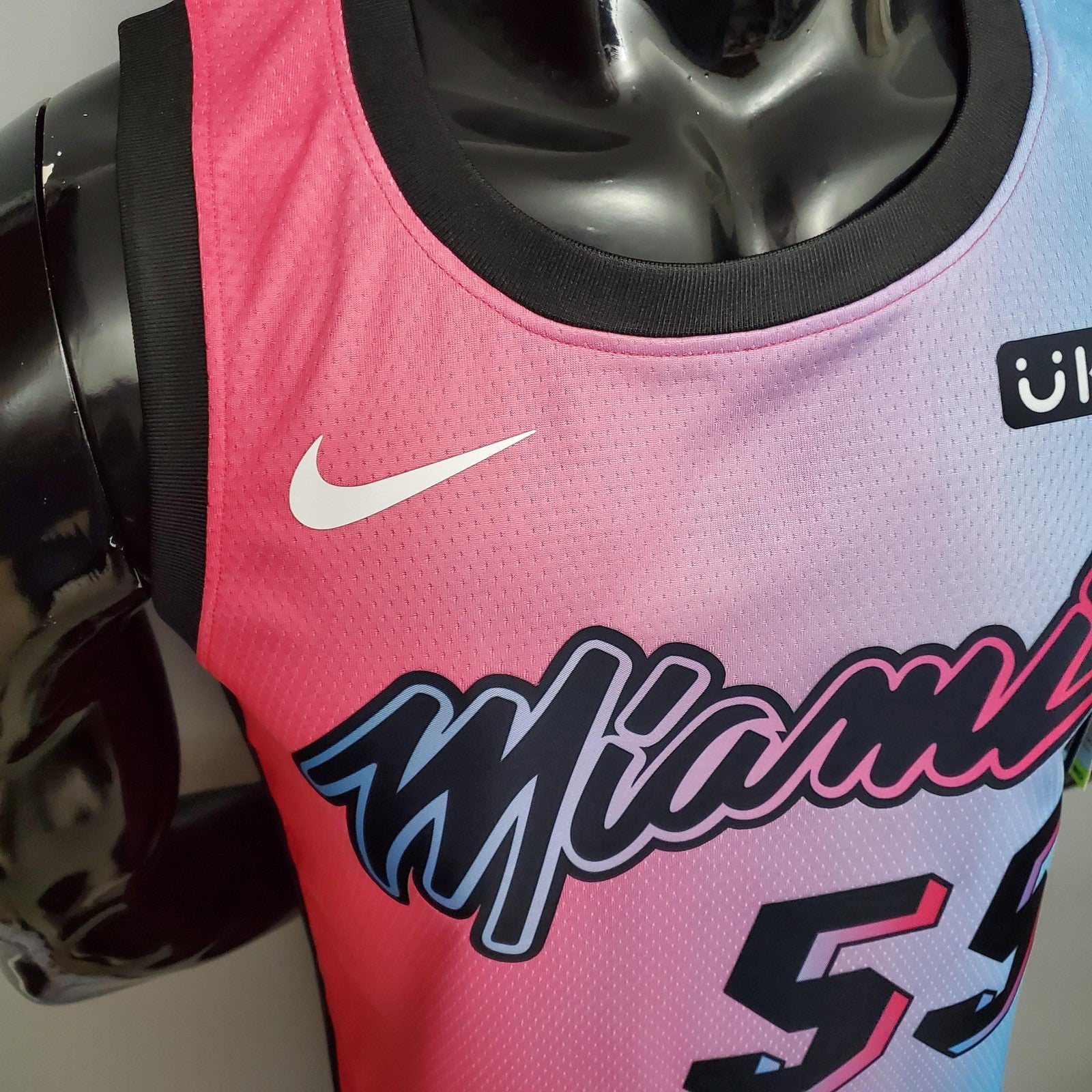 New Miami Heat Robinson #55 City Edition Pink Blue Gradient Color (support Customization)