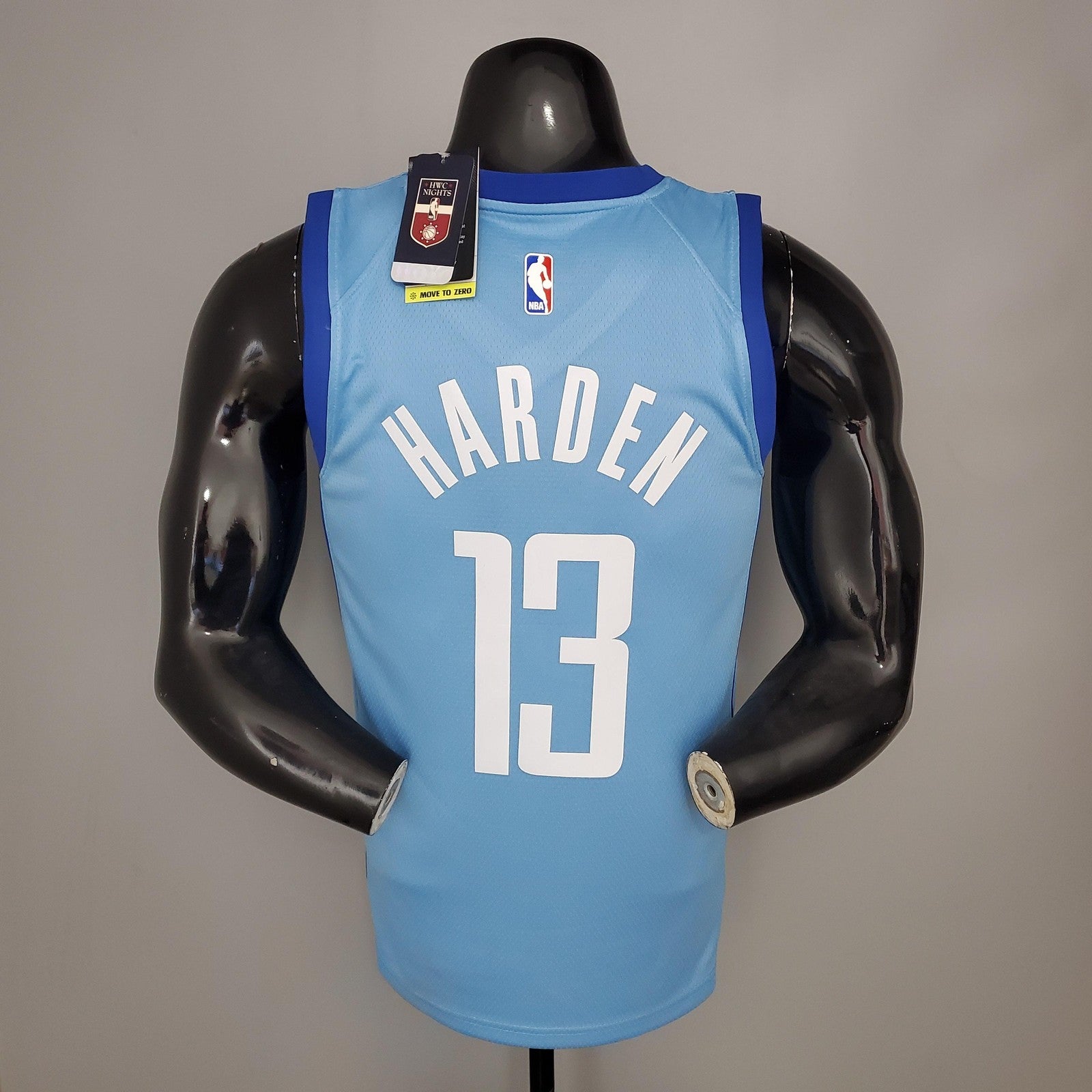 Harden#13 2021 Rockets City Edition Blue Nba Jersey