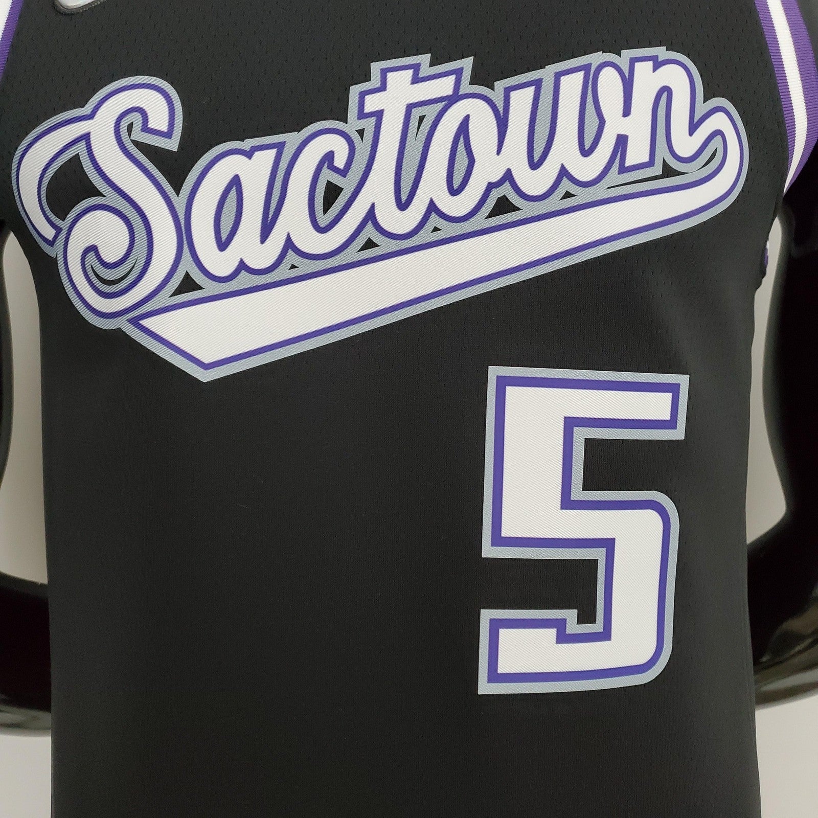 2022 Season Fox#5 Kings City Edition Black Nba Jersey