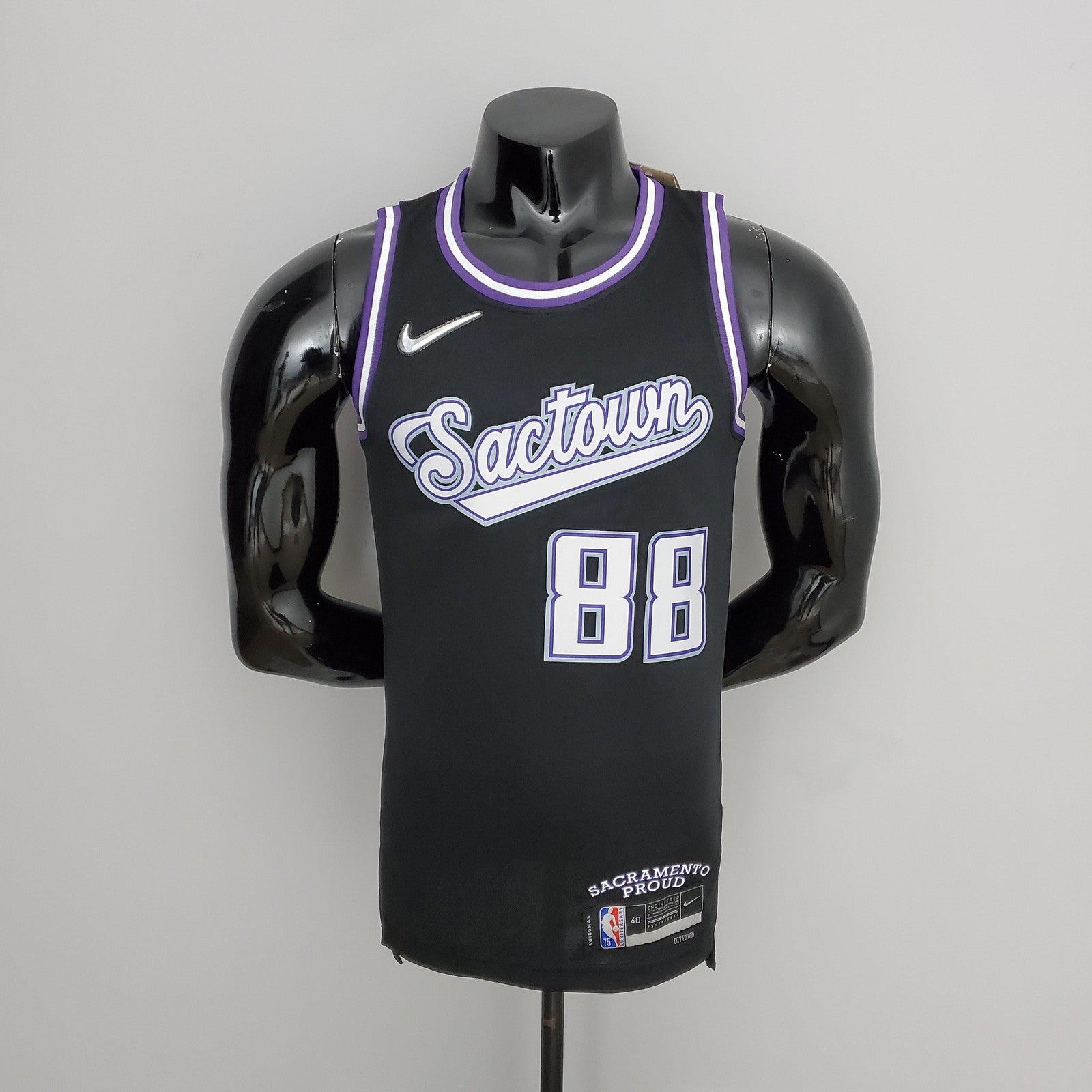 2022 Season Queta#88 Kings City Edition Black Nba Jersey
