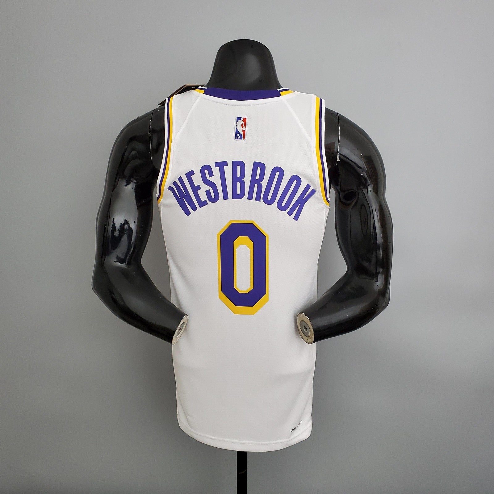 75th Anniversary Lakers White Nba Jersey