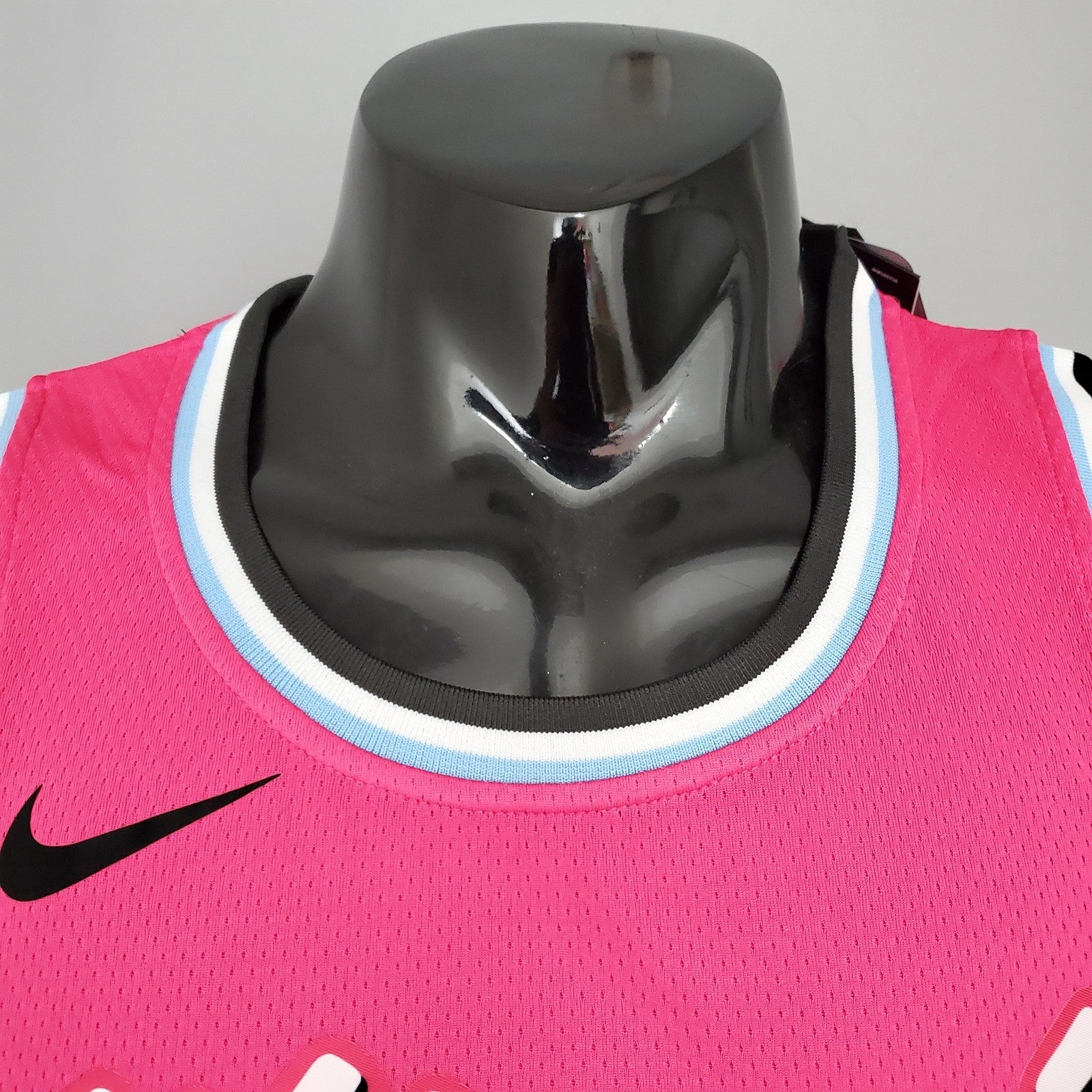 Oladipo#4 Miami Heat V Neck Pink Nba Jersey