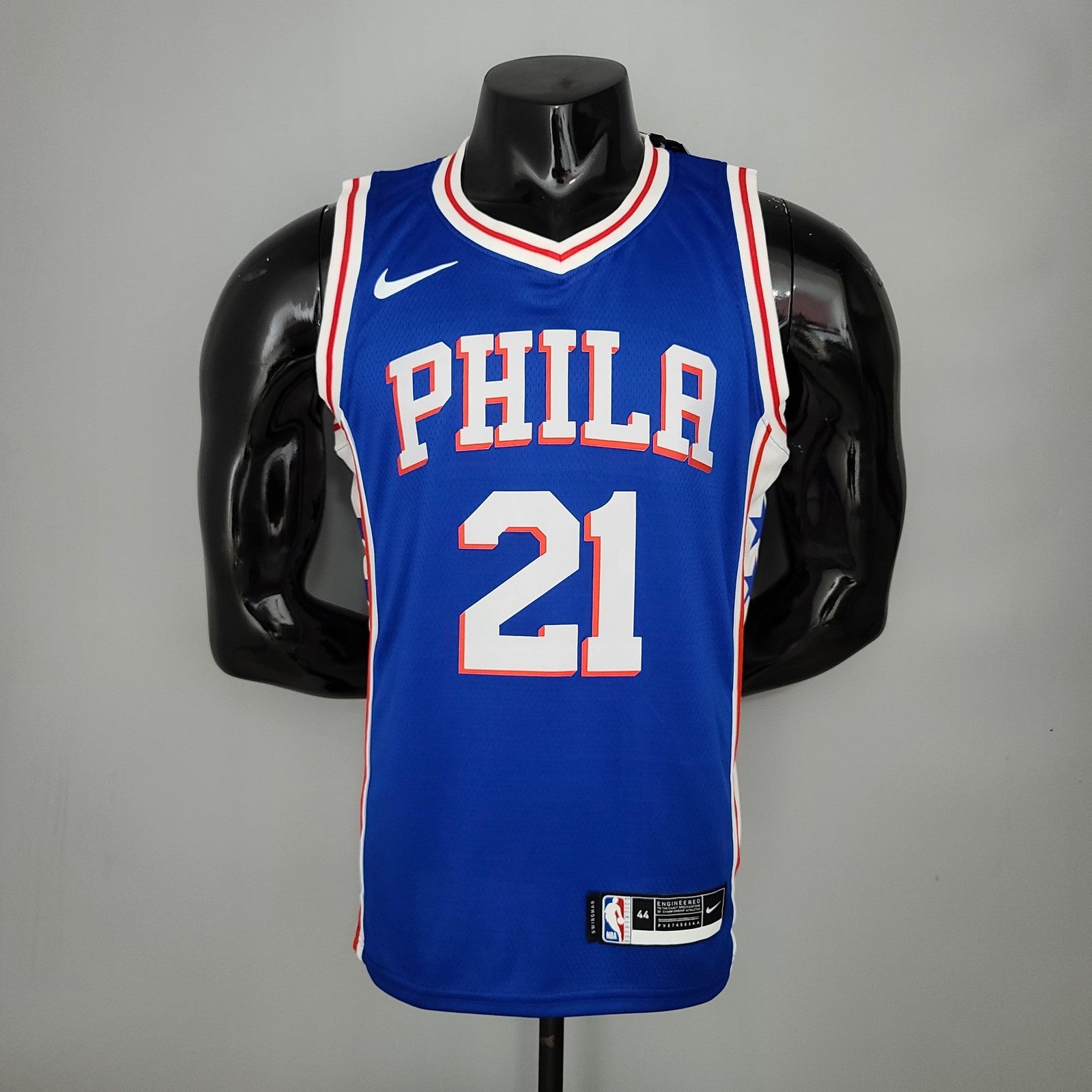Embiid#21 Detroit Pistons Blue Nba Jersey