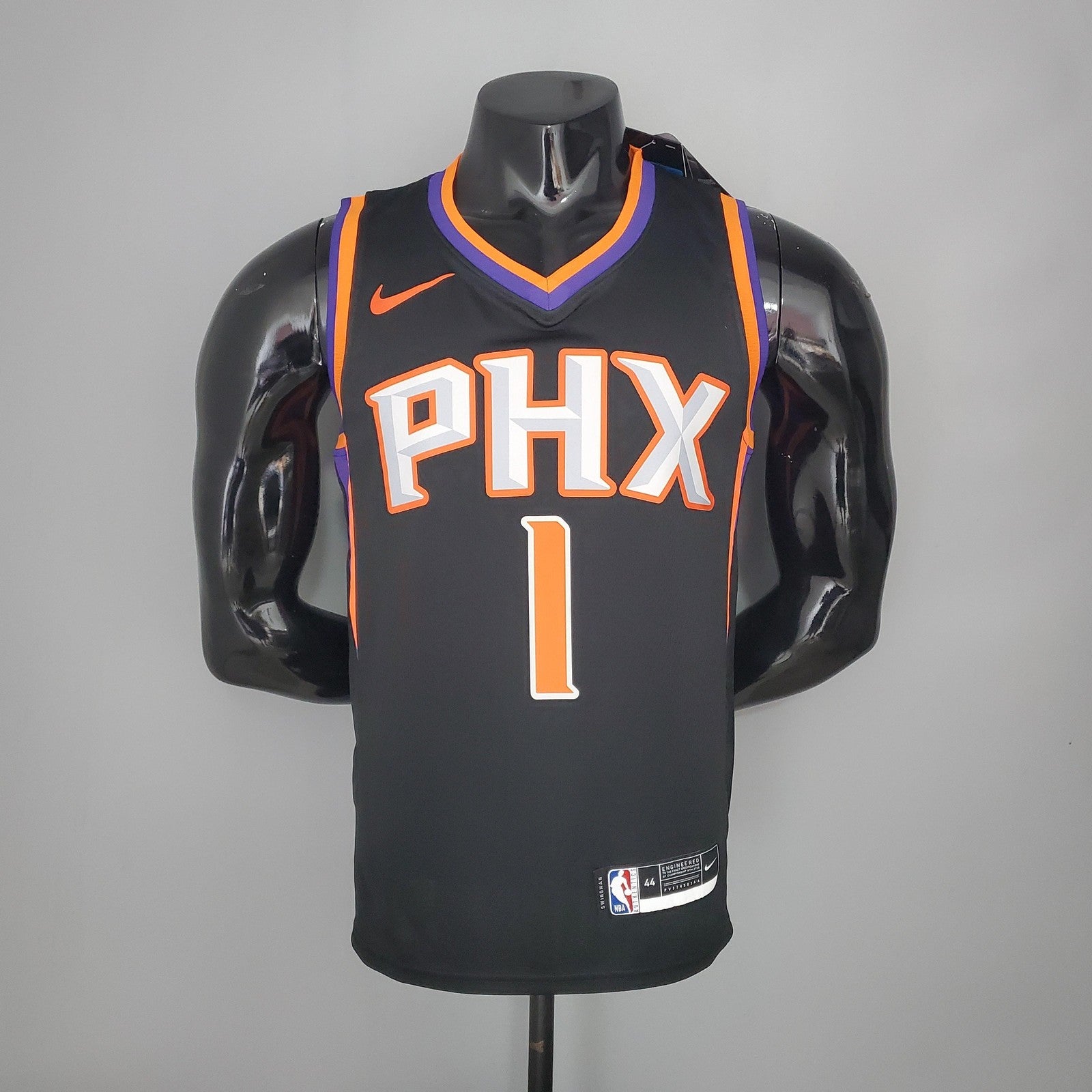 2021 Booker#1 Suns Black Nba Jersey