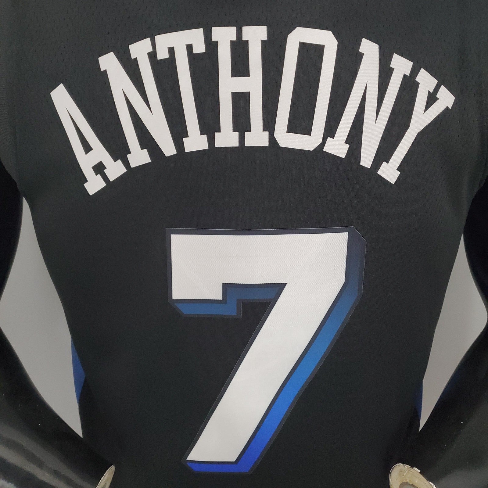 2021 Anthony#7 Knicks City Edition Black Nba Jersey