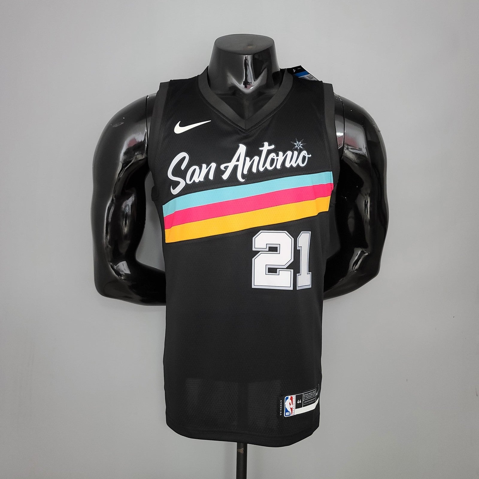 New Duncan#21 Season Spurs City Edition Black Nba Jersey