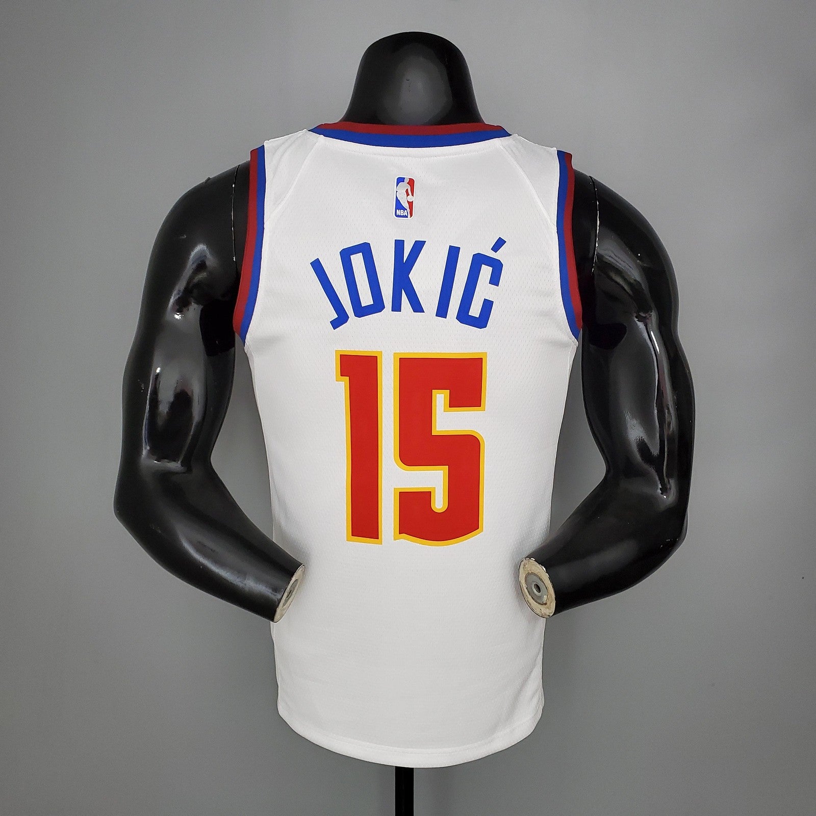 2021 Jokic#15 Nuggets Bonus Edition White Nba Jersey