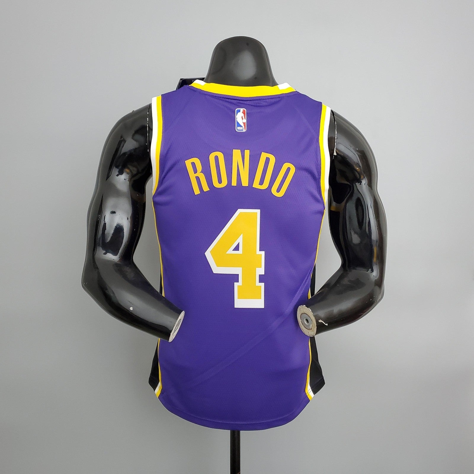 Los Angeles Lakers Rondo#4 Crew Neck Purple (flyers) Nba Jersey