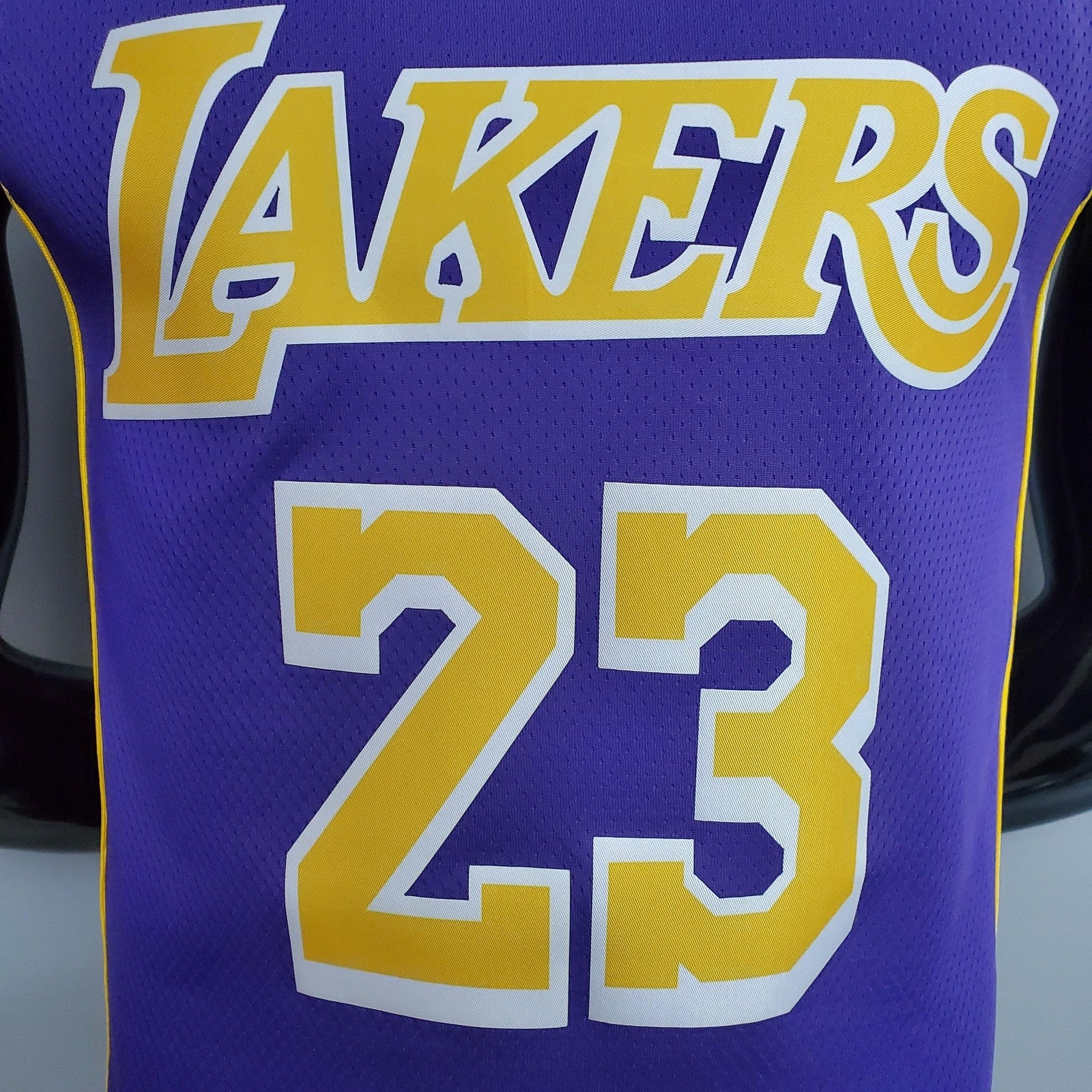 New Lakers Jordan James #23 Theme Purple Round Neck