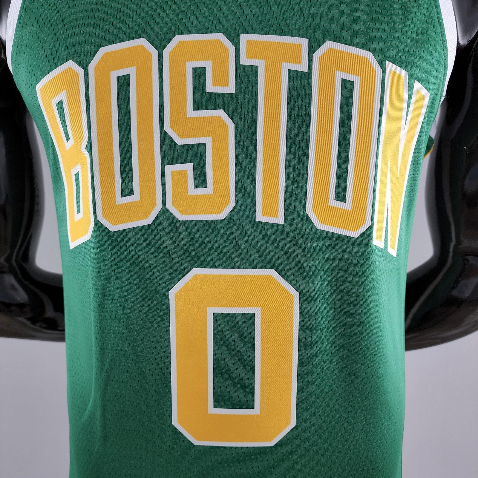 Boston Celtics Tatum #0 Green Gold Nba Jersey