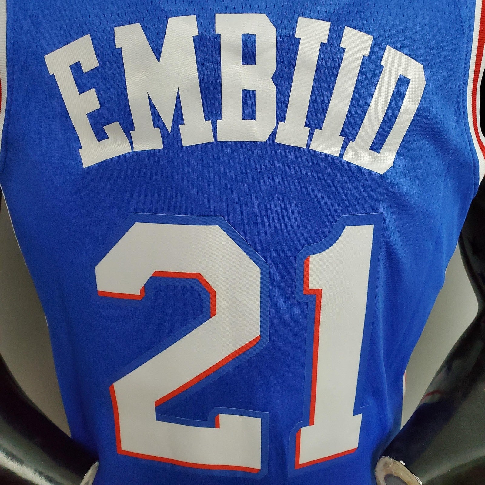 Embiid #21 Detroit Pistons Blue Nba Jersey Nike Connect Recognition
