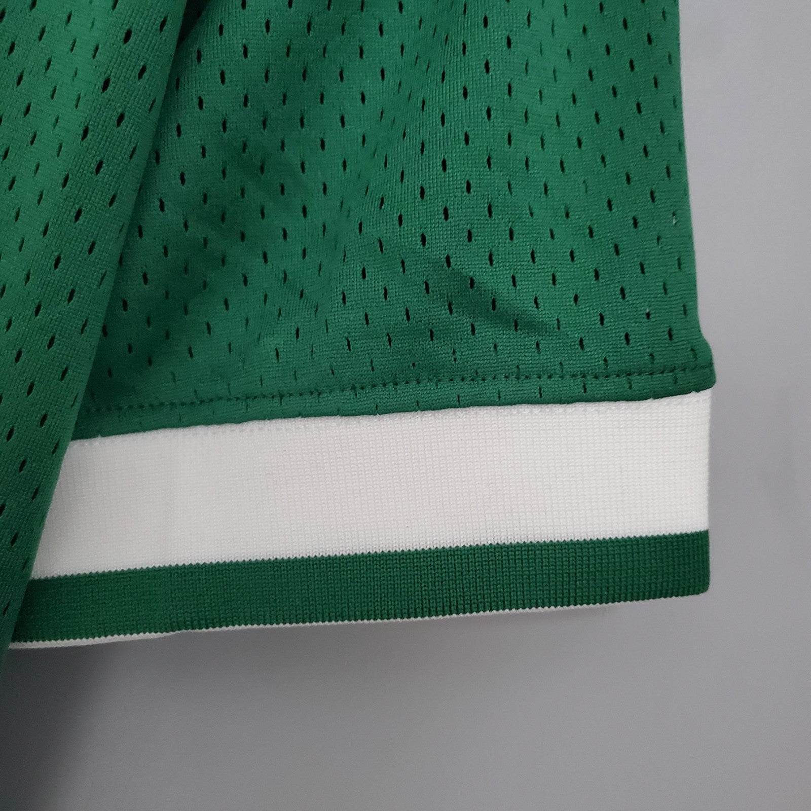 Mitchellness Celtics Green No 33 Bird Retro Mesh Short Sleeve