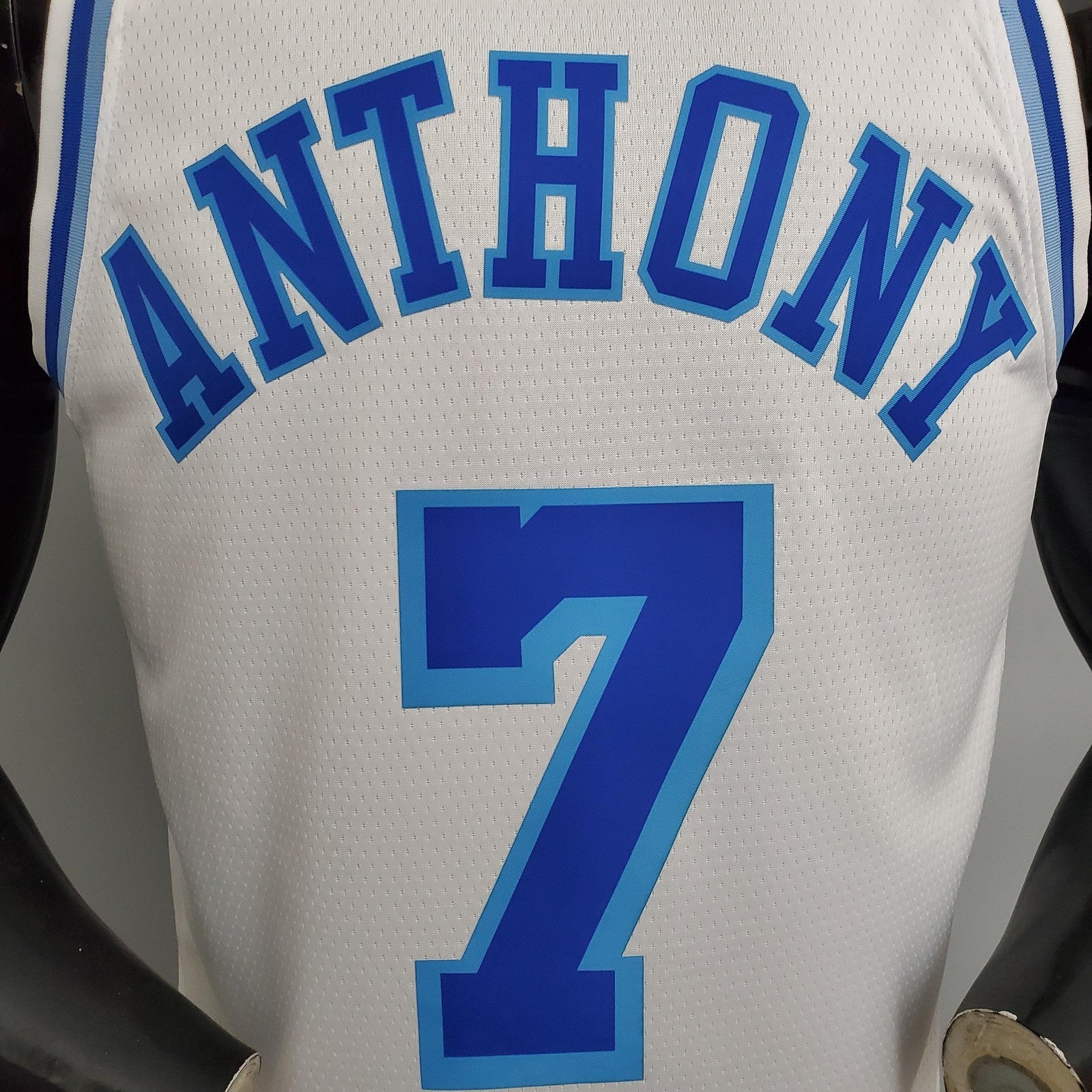Los Angeles Lakers Anthony#7 Latin Night (high Head) White Nba Jersey
