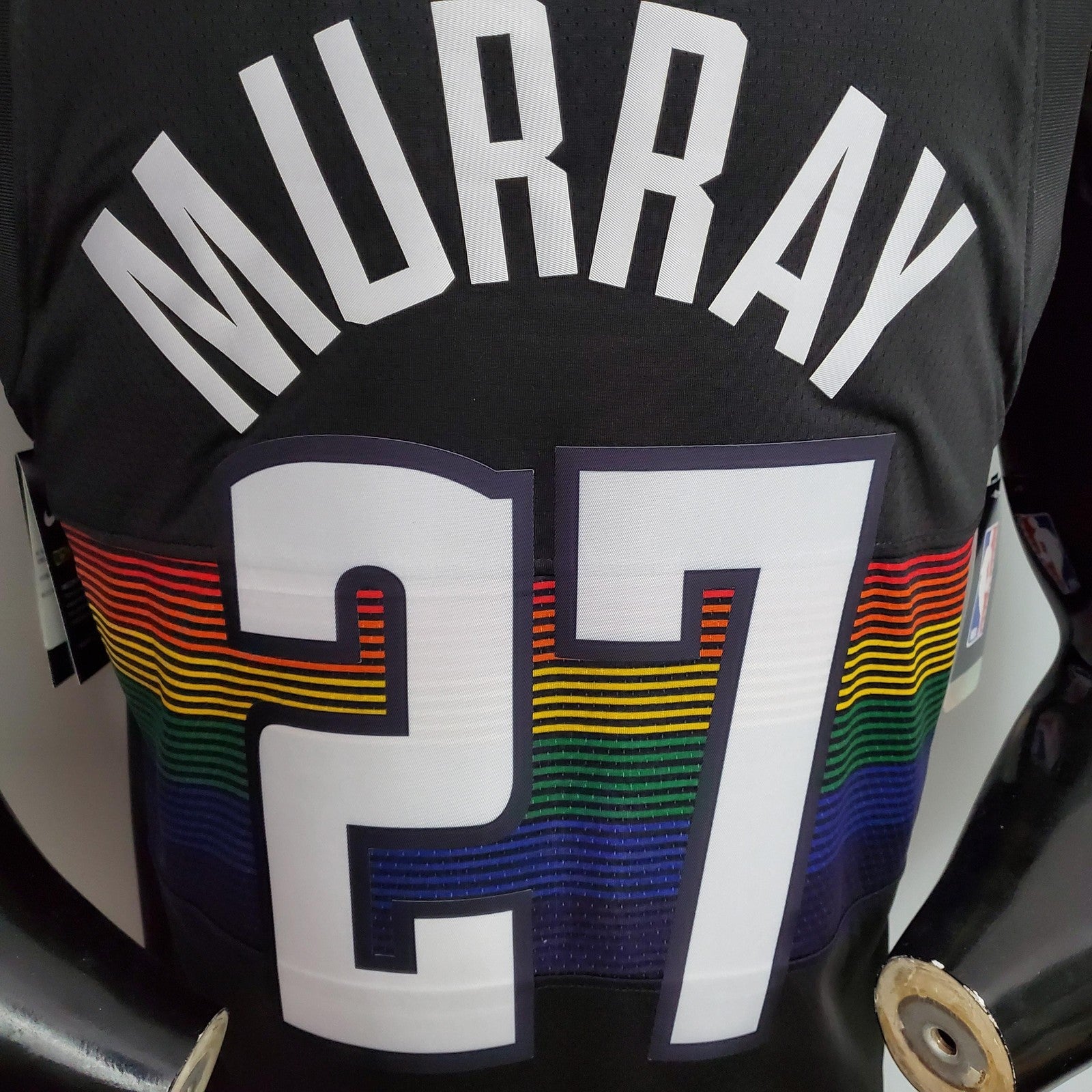 Murray#27 Nuggets City Edition Black Jersey Nike Connect Recognition