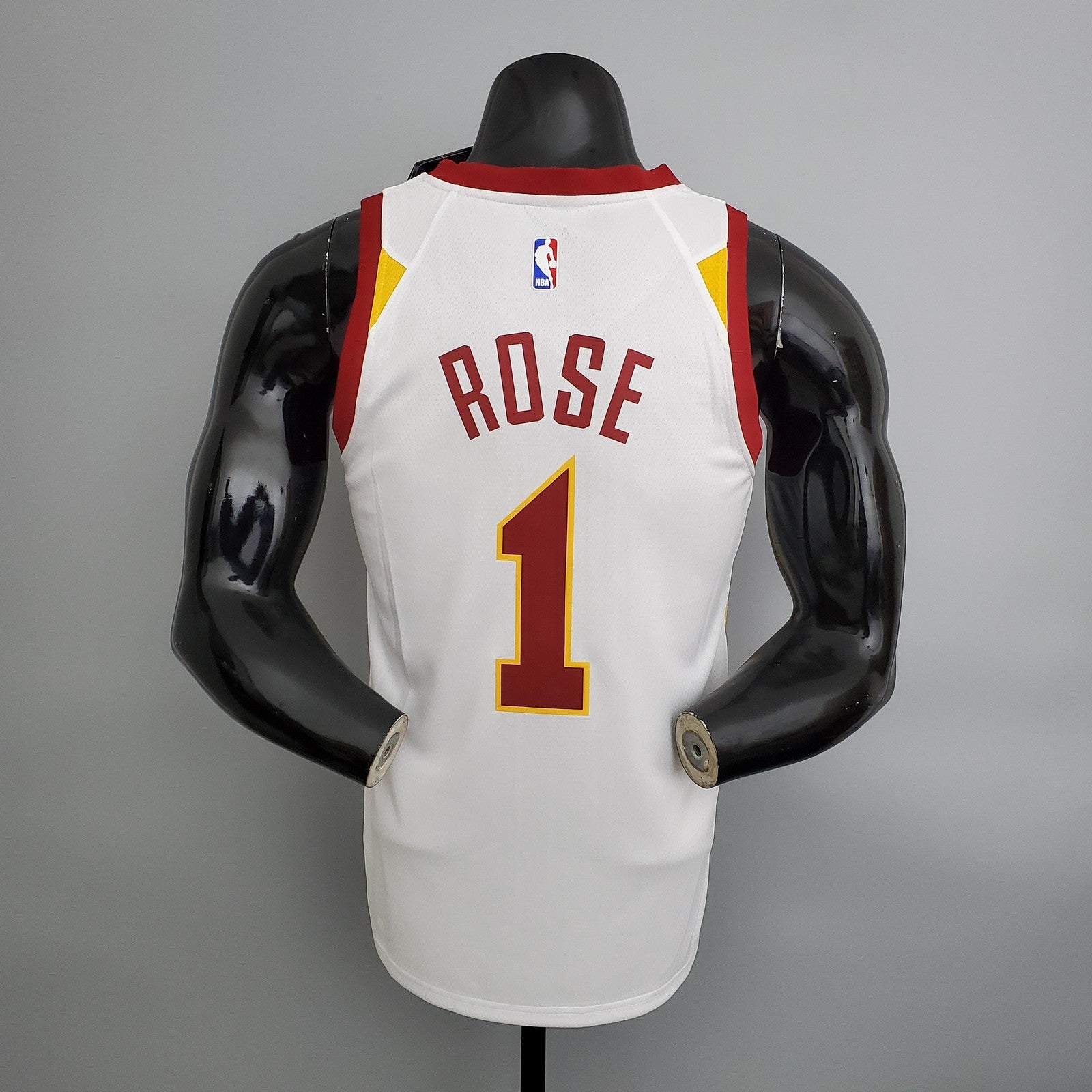 Cavaliers Rose #1 White Nba Jersey
