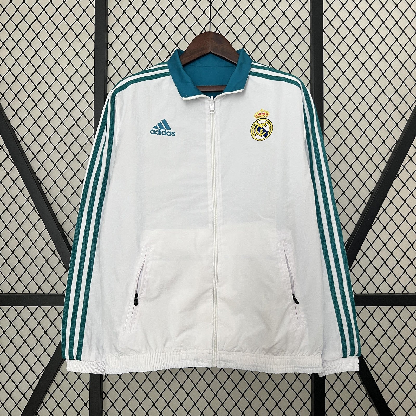24 25 Real Madrid Trench Coat Reversible 5