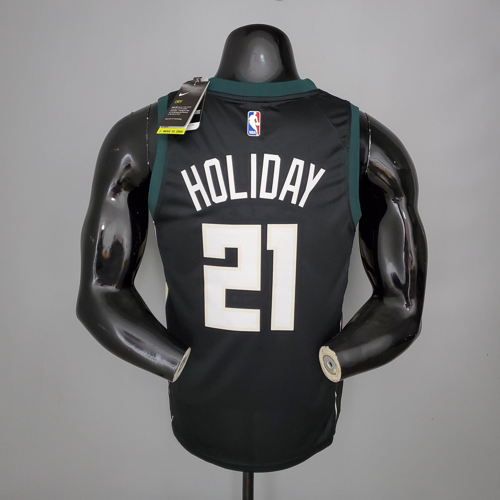 Holidoay#21 Bucks Black Nba Jersey