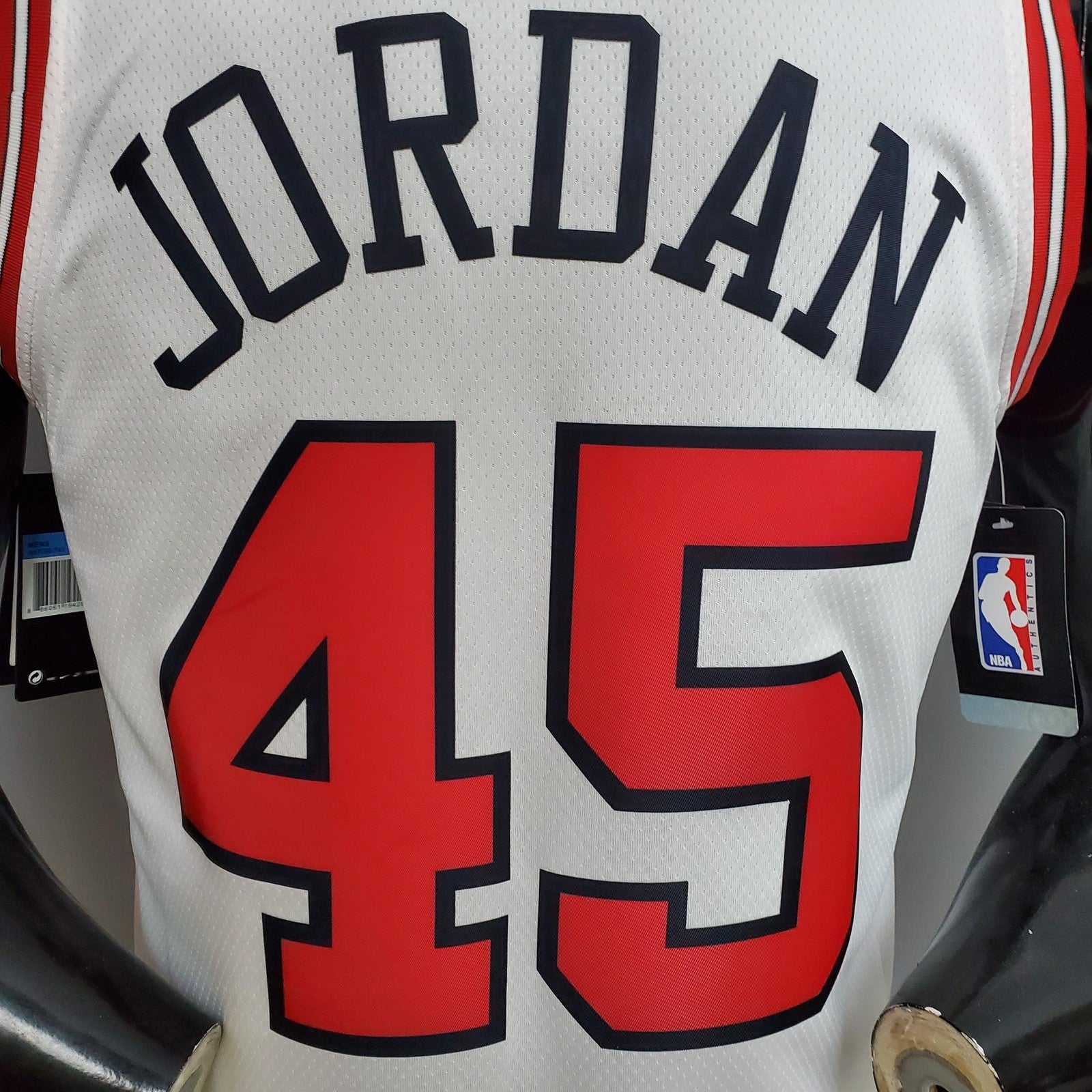 Jdrdan#45 Chicago Bulls White Nba Jersey Nike Connect Recognition