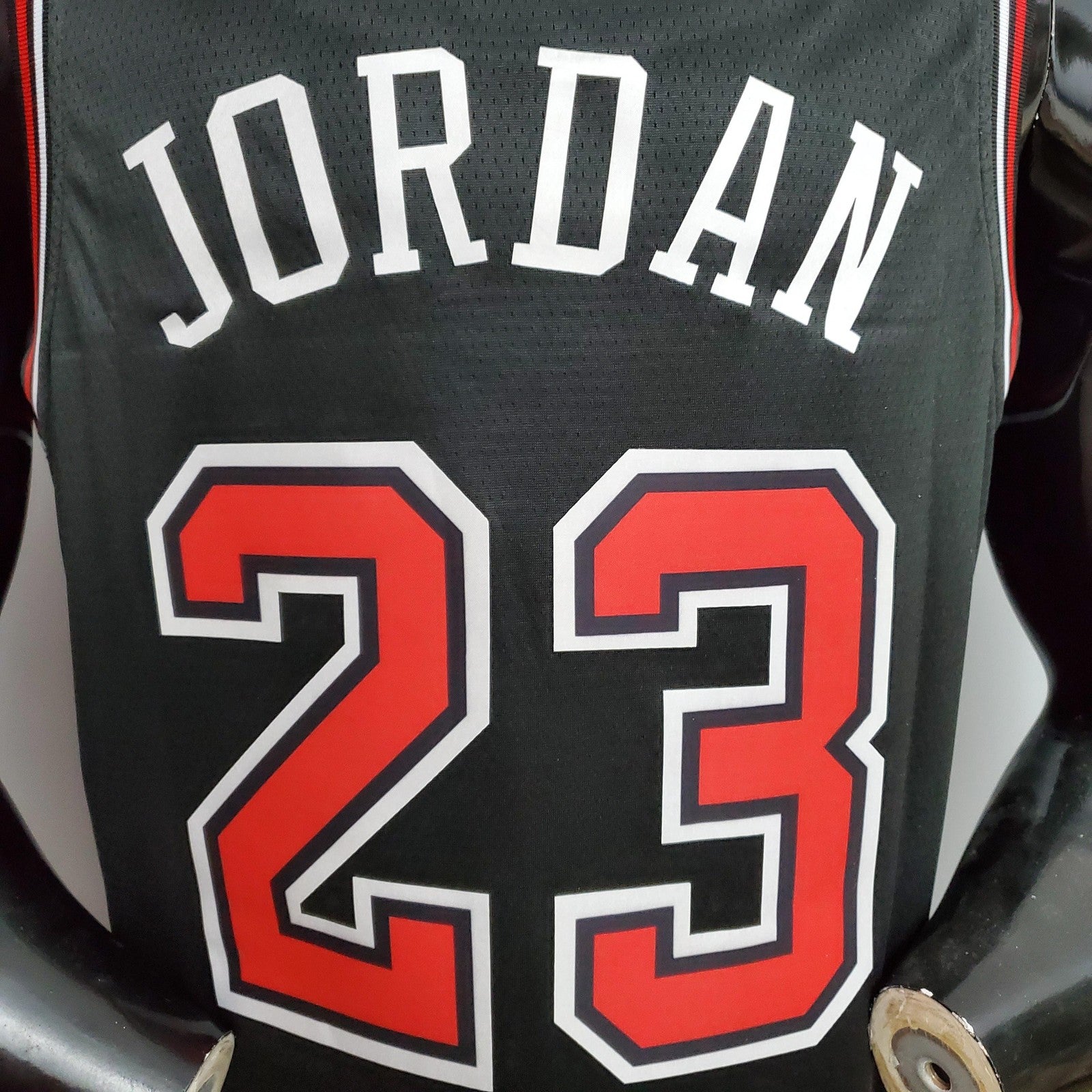 Jordan #23 Chicago Bulls Black Nba Jersey Nike Connect Recognition