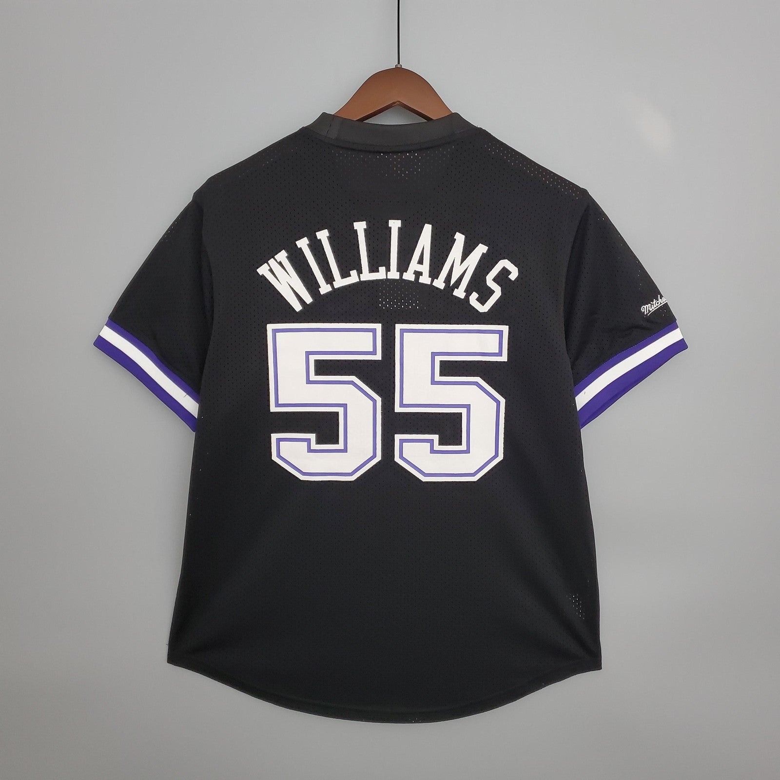 Mitchellness Kings No 55 White Chocolate Williams Retro Mesh Short Sleeve