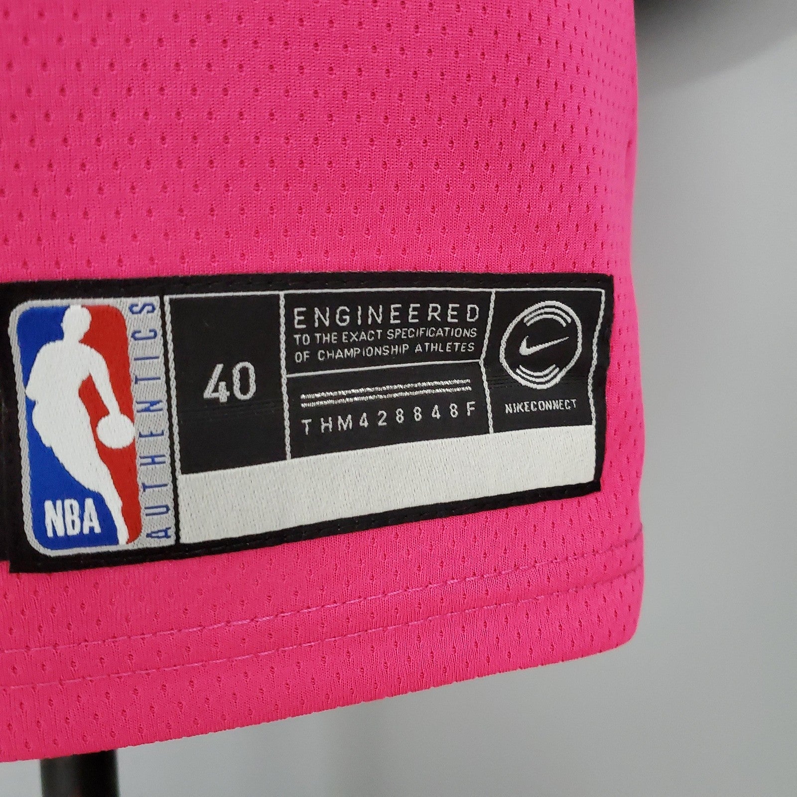 Oladipo#4 Miami Heat V Neck Pink Nba Jersey