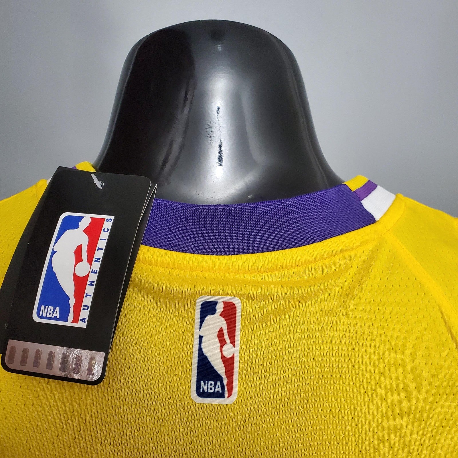 Oneal #34 Lakers Commemorative Edition Round Neck Yellow Nba Jersey Nike Connect Recogn