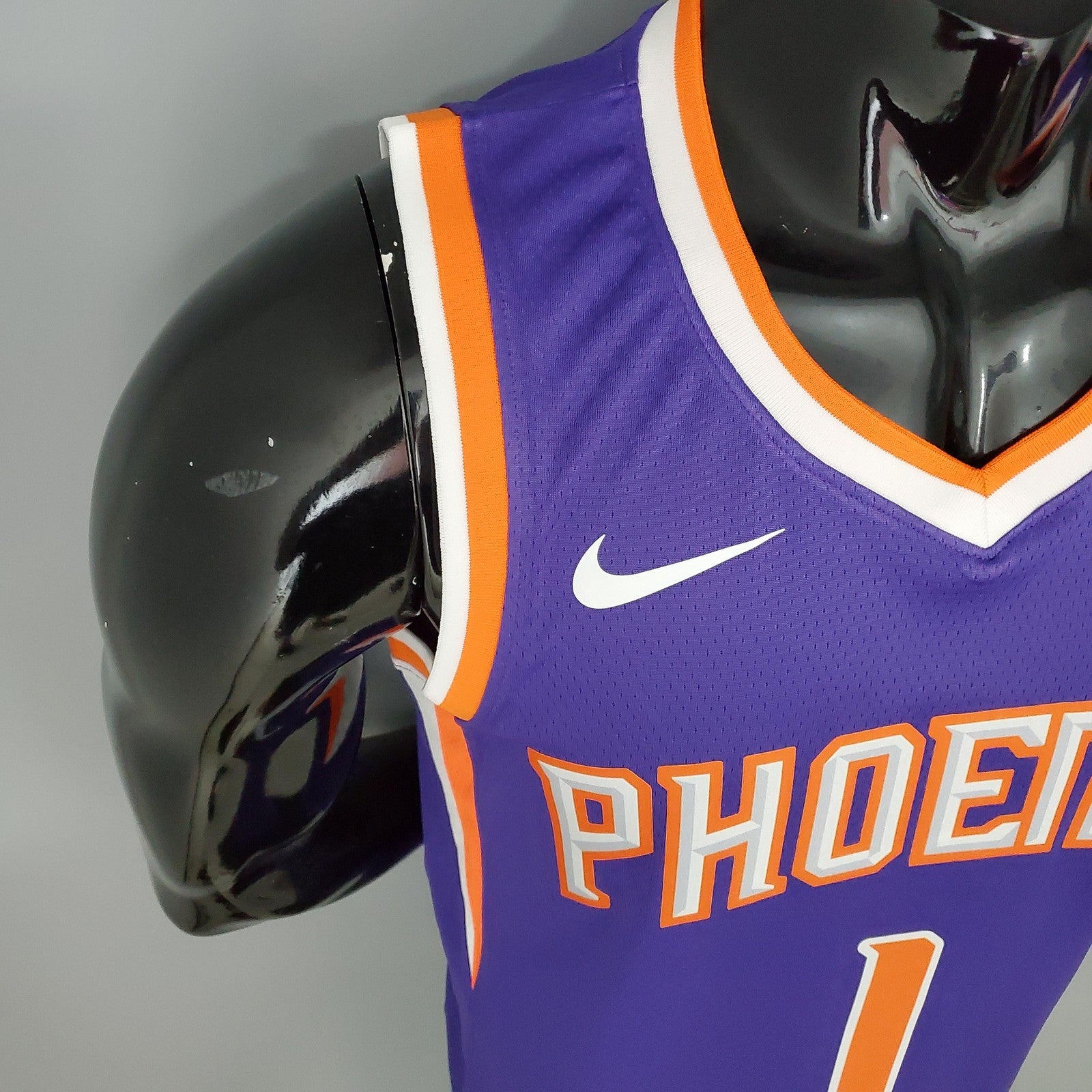 Booker#1 Phoenix Suns Purple Nba Jersey