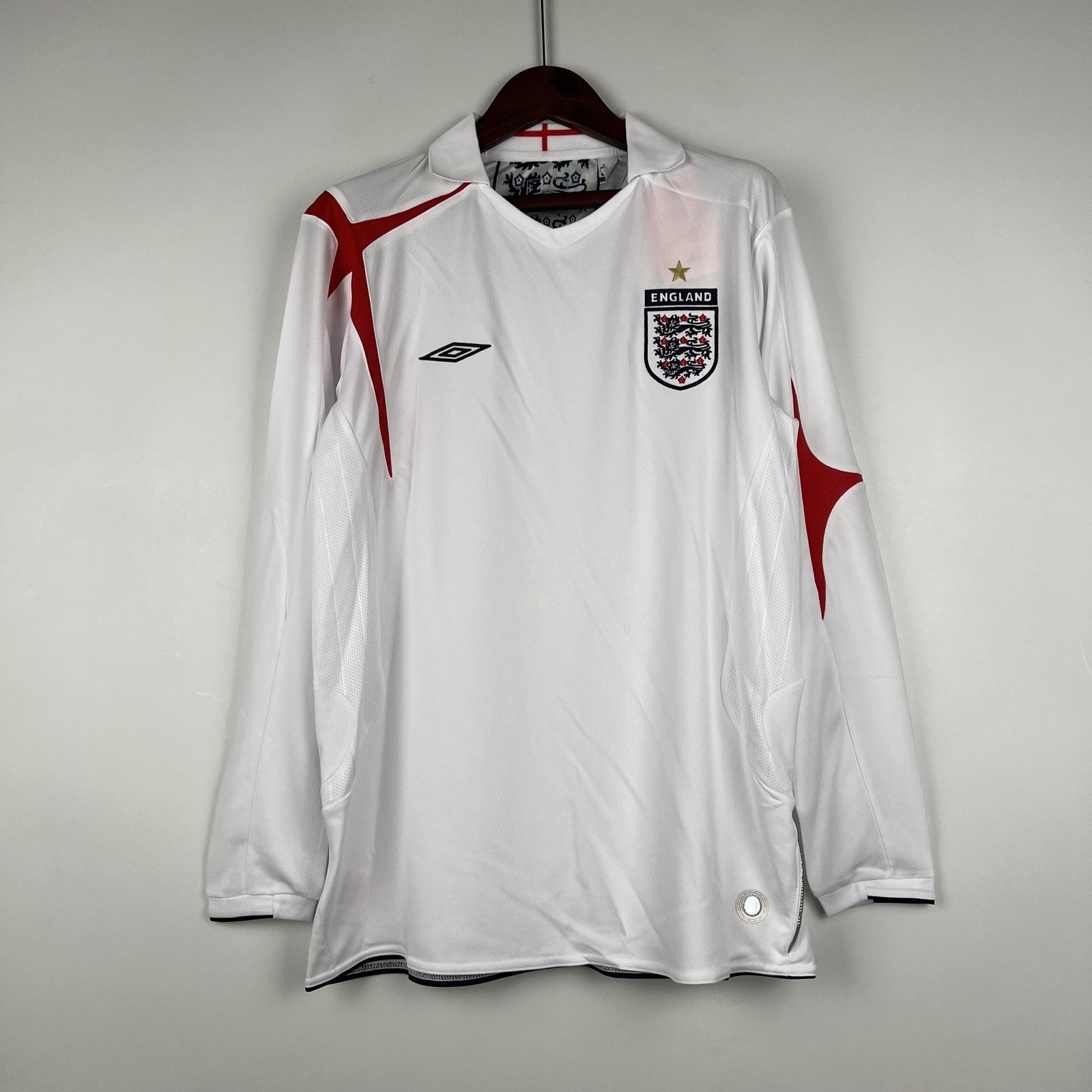 Retro Long Sleeve England 2006 Home