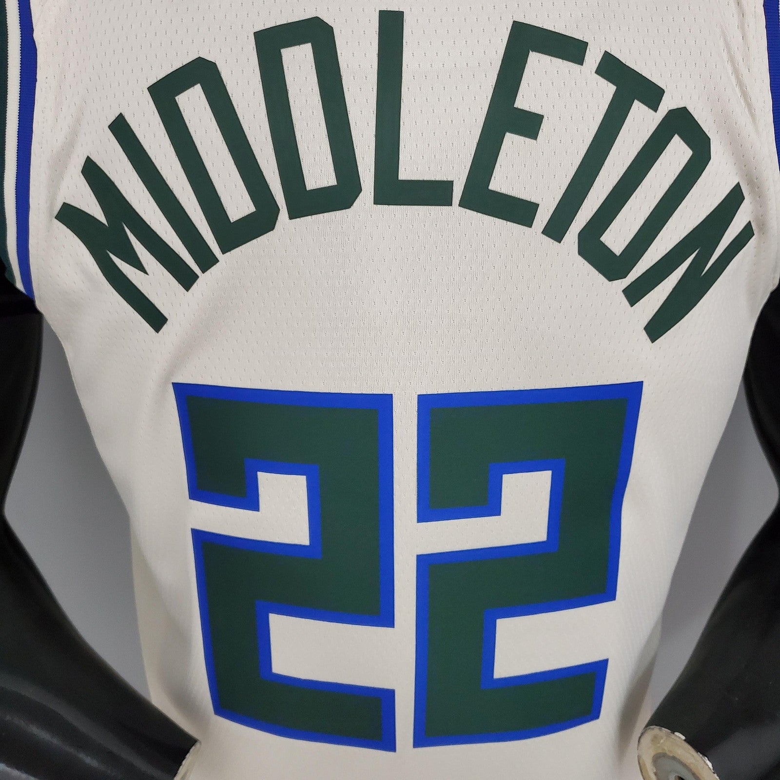 Middleton#22 Bucks Beige Nba Jersey