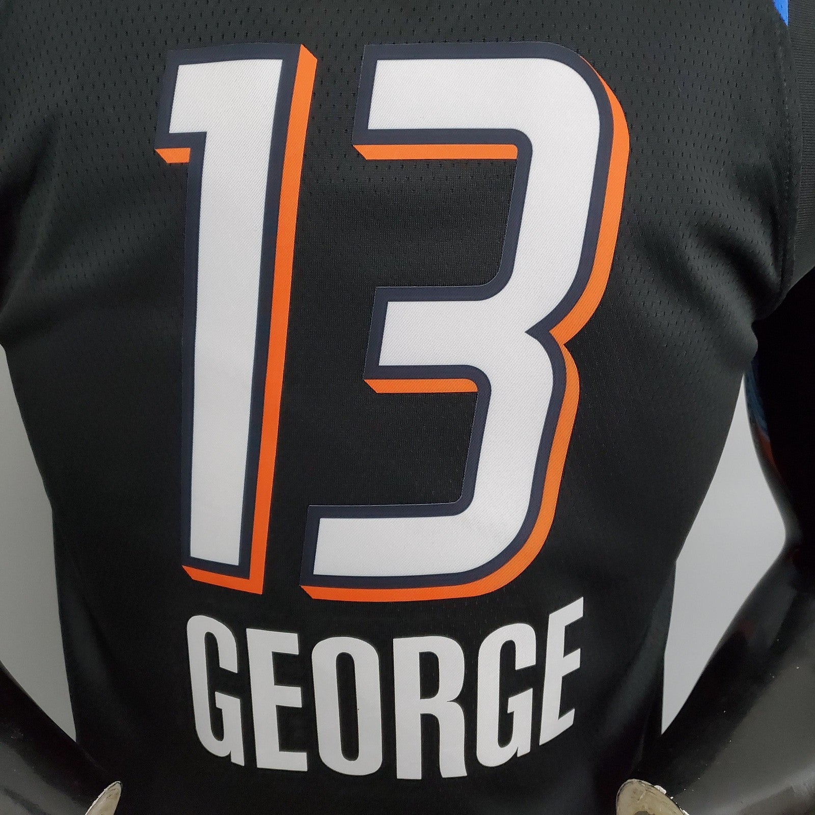 Thunder George #13 City Edition Black Nba Jersey