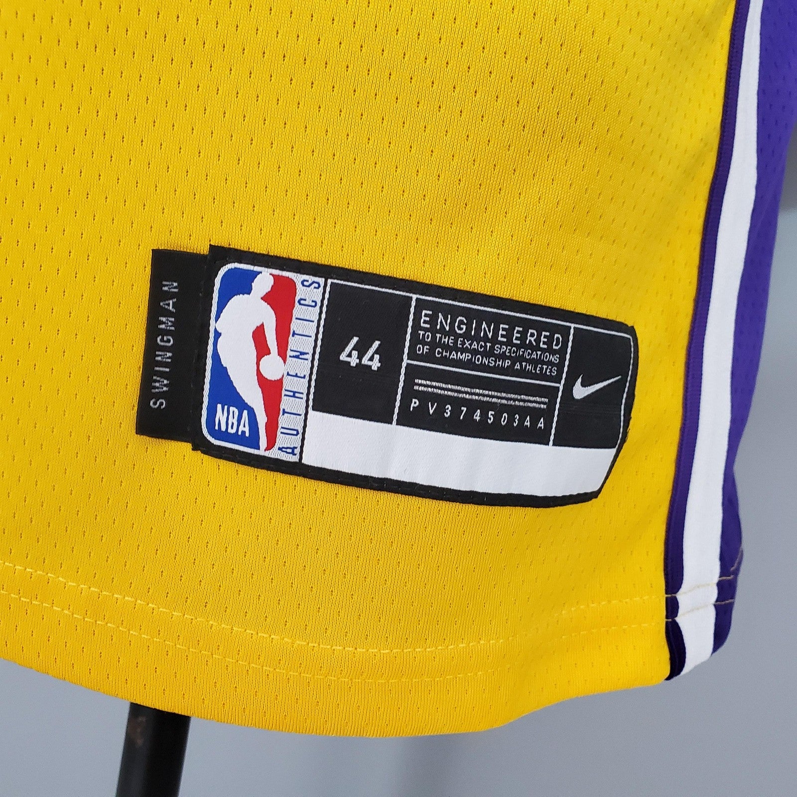Anthony#7 Lakers Yellow Nba Jersey