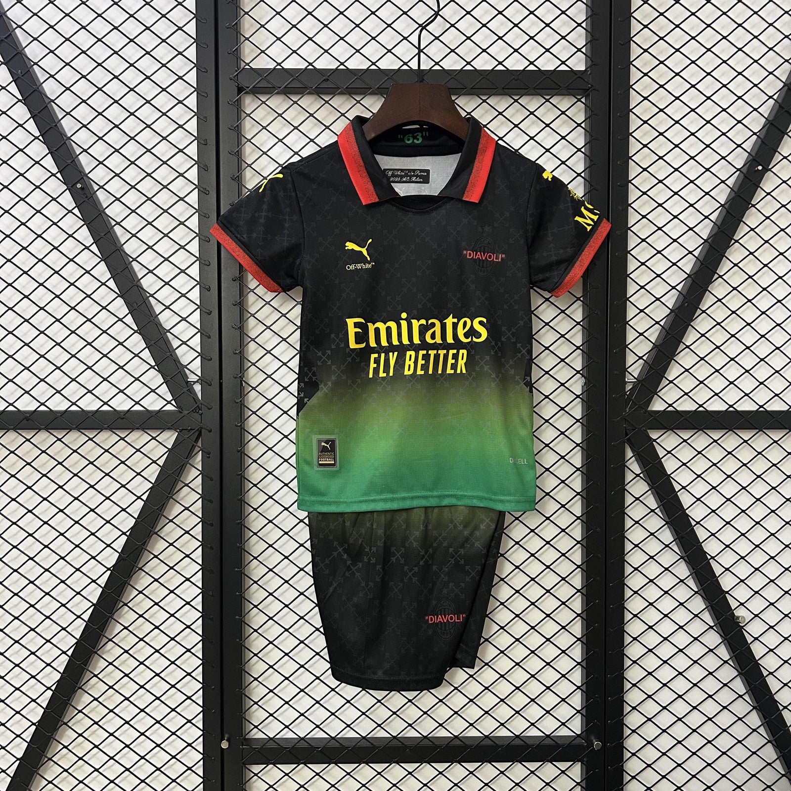 25 26 Kids Ac Milan Co Branded Edition Jersey