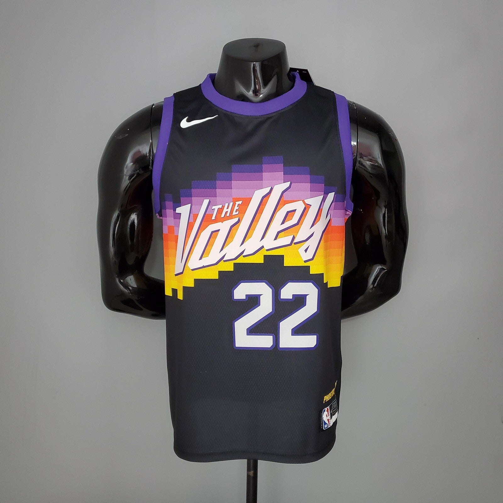 New Ayton#22 Suns City Edition Black Nba Jersey