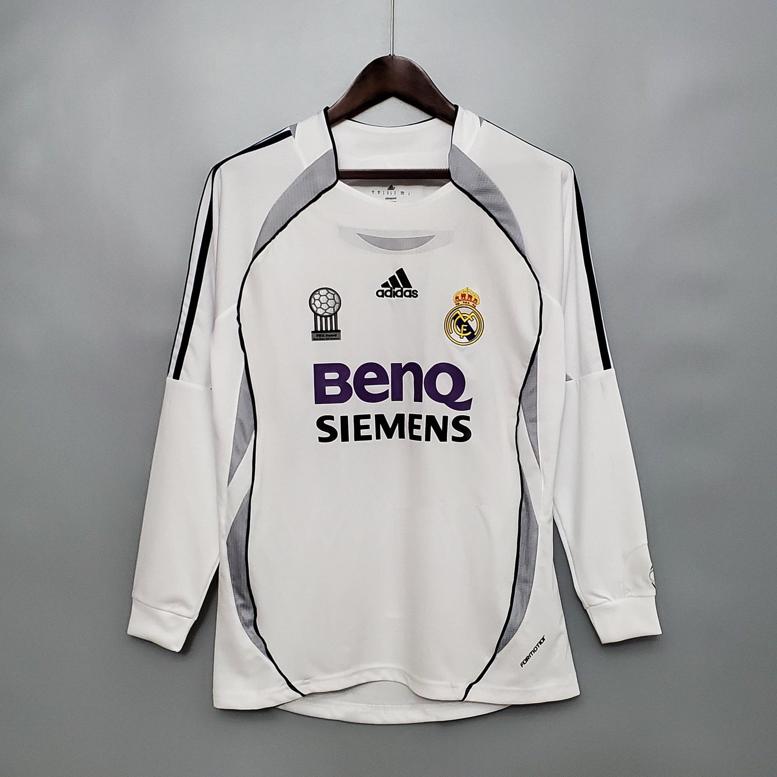 Retro Real Madrid Long Sleeve 06 07 Home