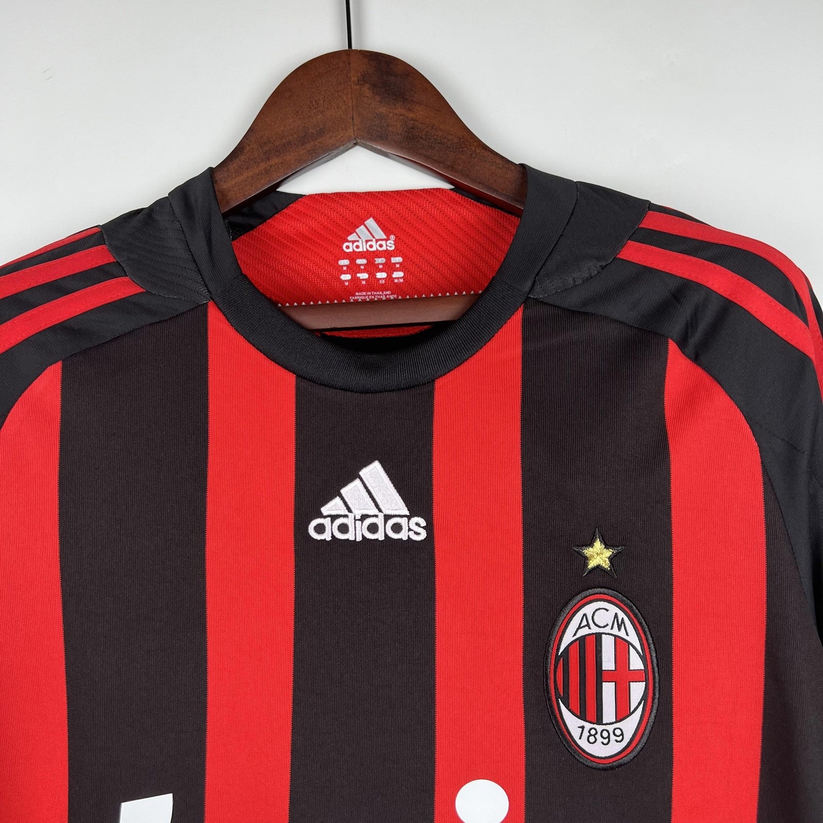 Retro Long Sleeve Ac Milan 08 09 Home