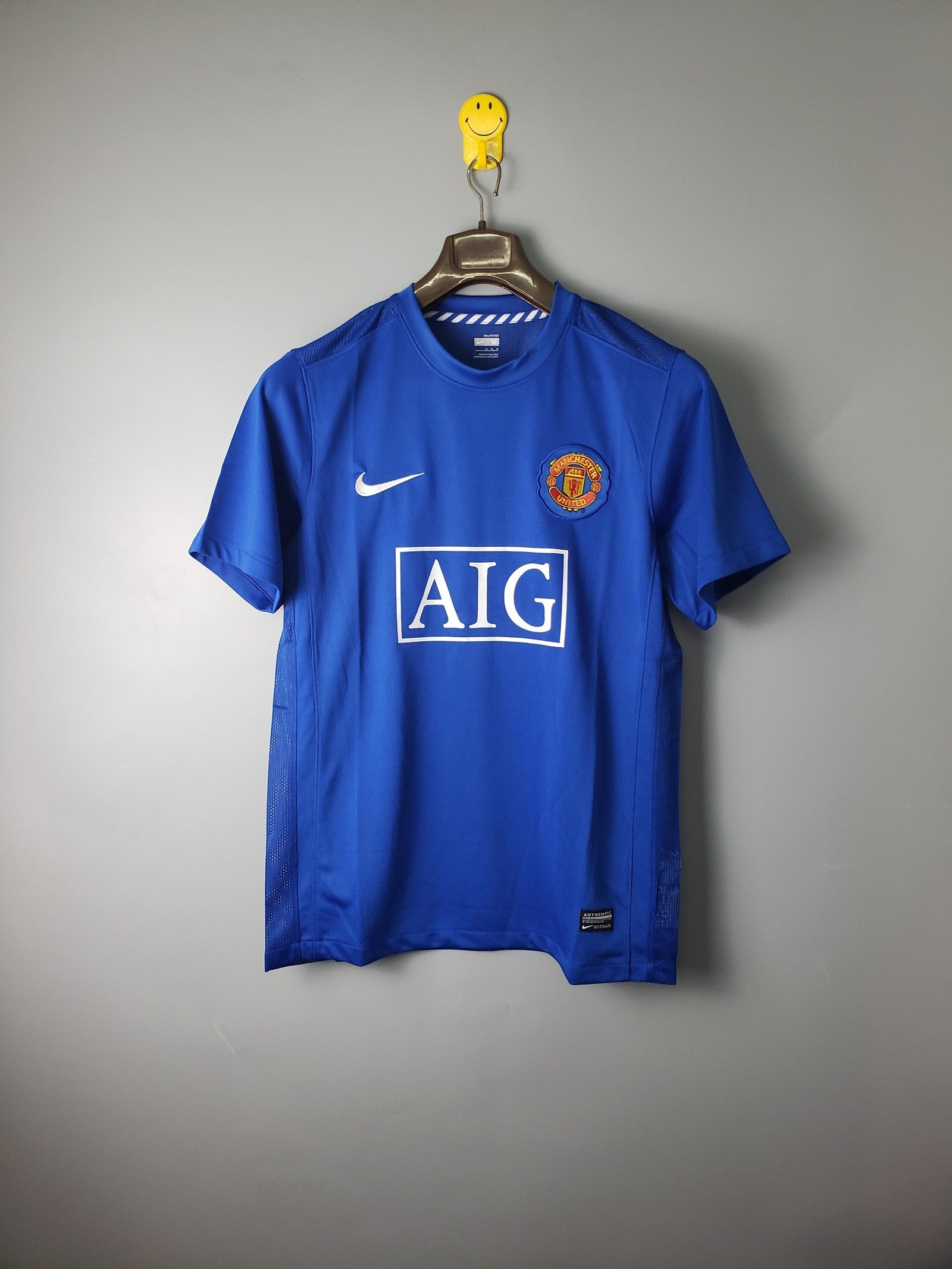 07 08 M U Away Short Sleeve Retro
