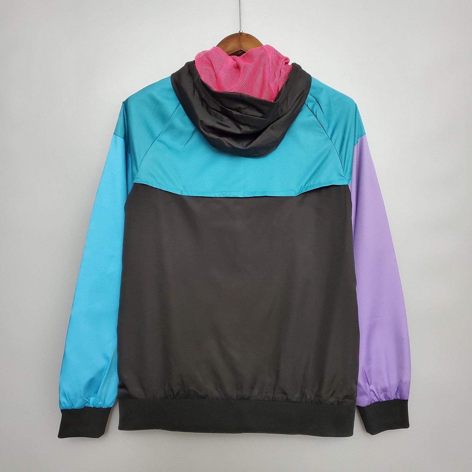 20 21 Windbreaker Psg Black Blue Purple