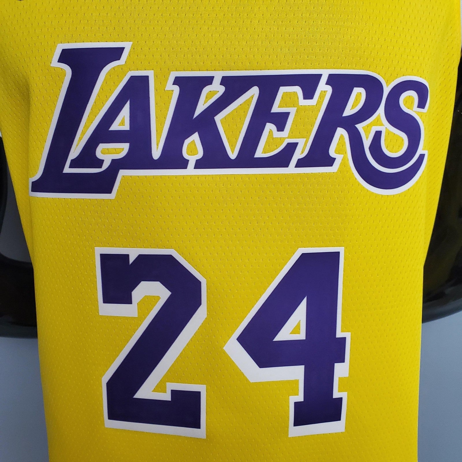 Bryant #24 Lakers Commemorative Edition Round Neck Yellow Nba Jersey Nike Connect Recogn