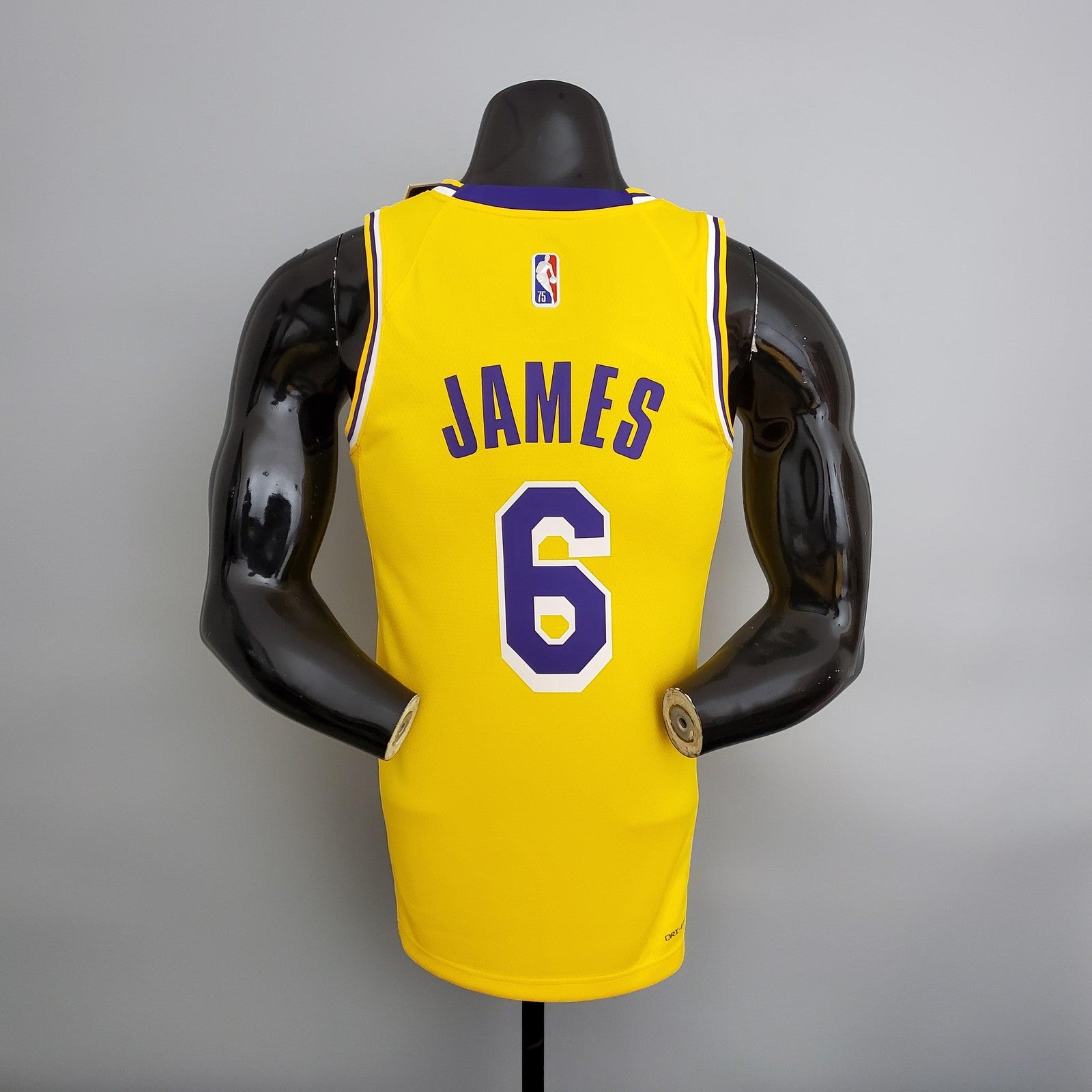 75th Anniversary Lakers Yellow Nba Jersey