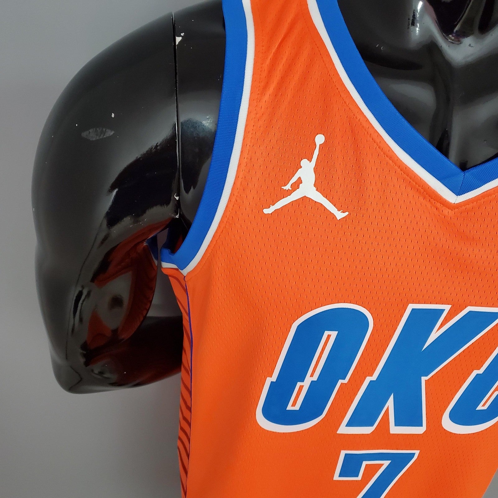 Anthony#7 Thunder Jordan Orange Nba Jersey