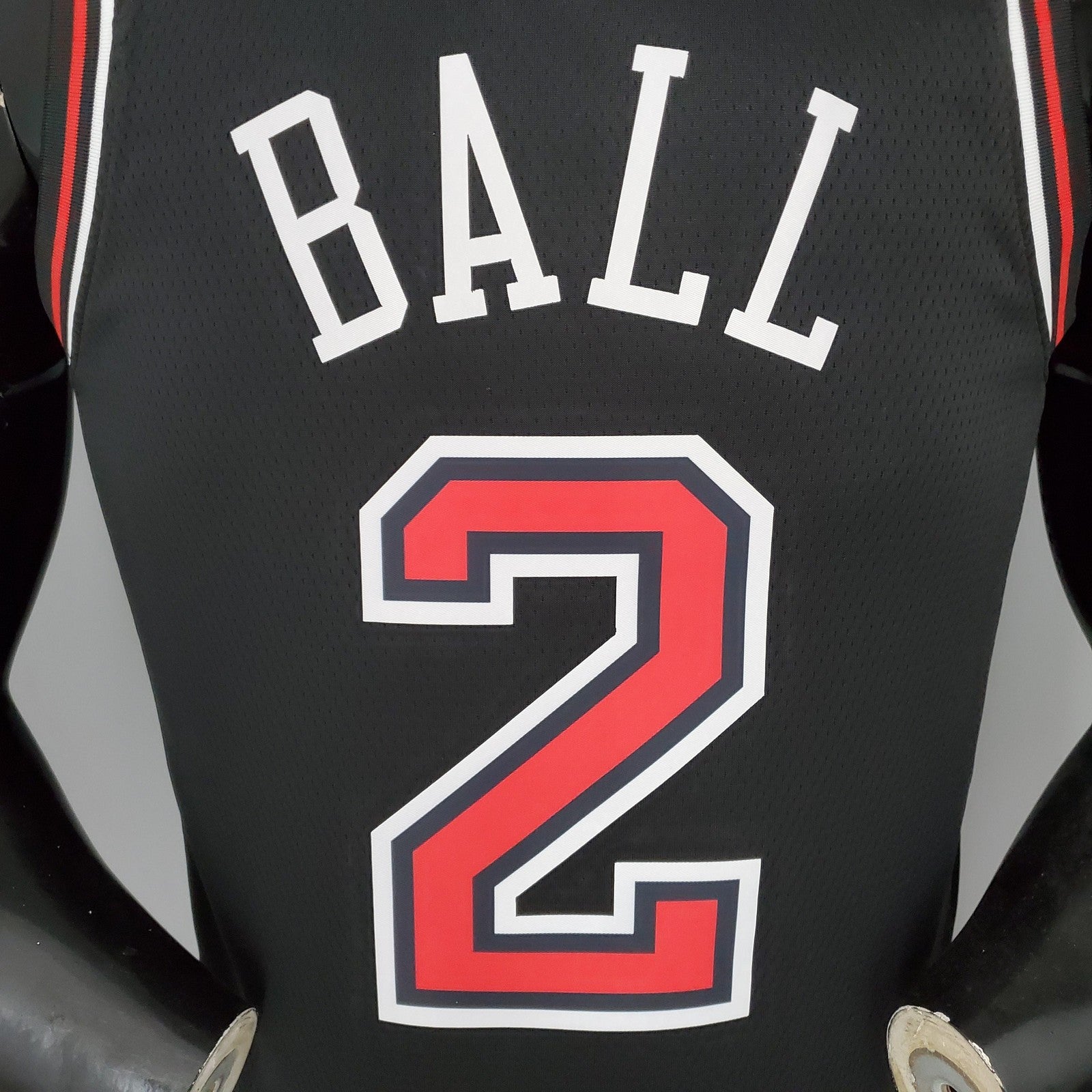 Ball#2 Chicago Bulls Black Nba Jersey