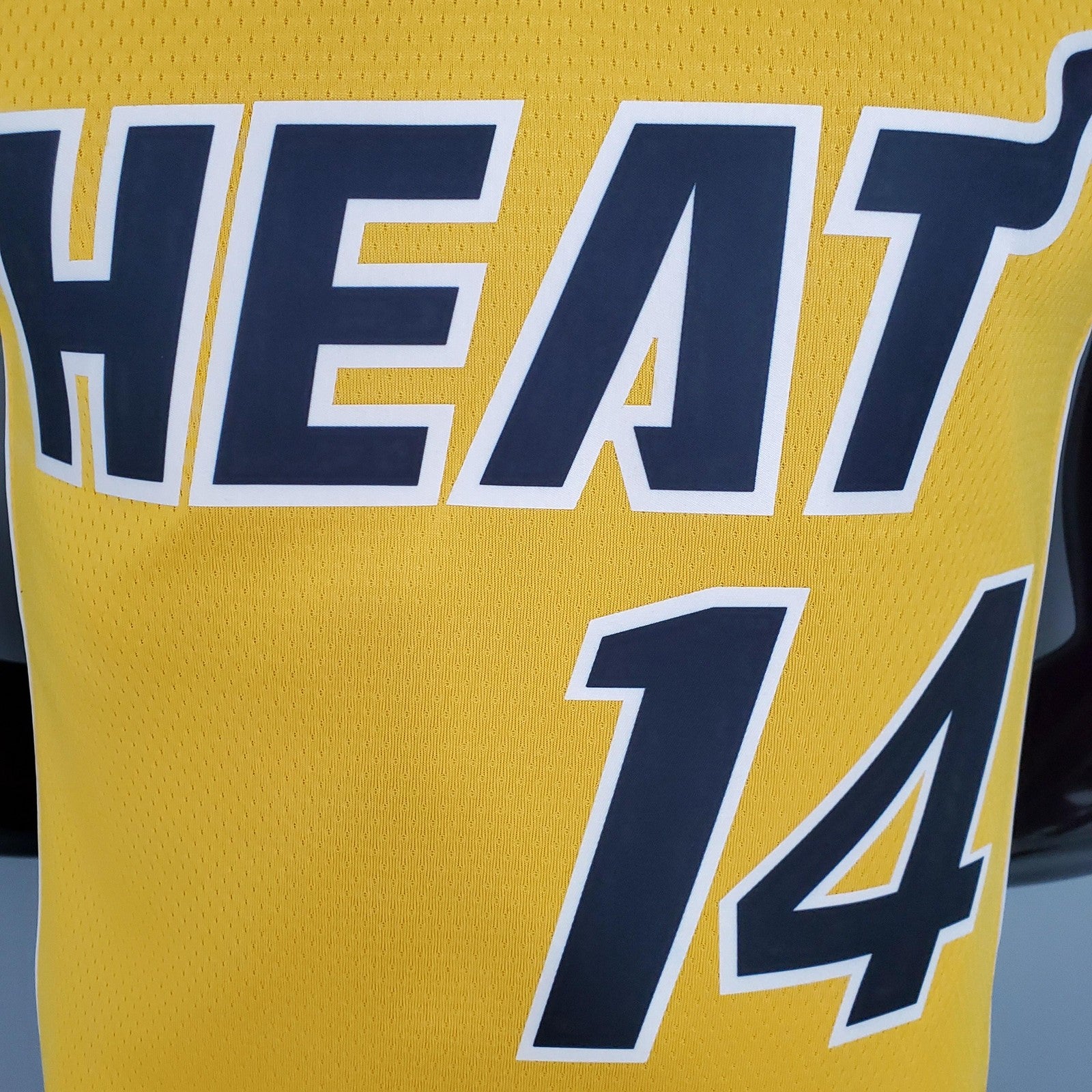 2021 Herro#14 Heat Bonus Edition Yellow Nba Jersey