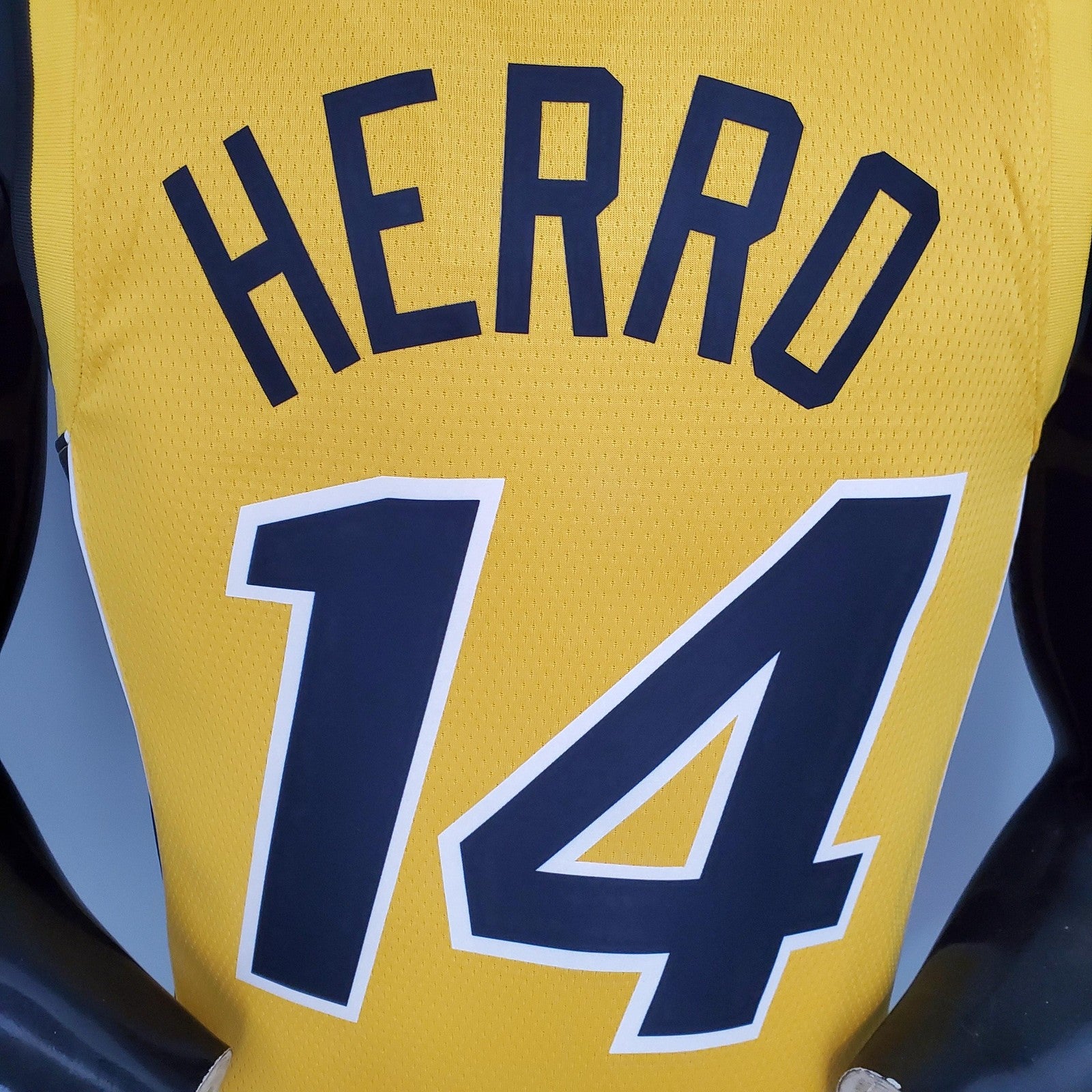 2021 Herro#14 Heat Bonus Edition Yellow Nba Jersey