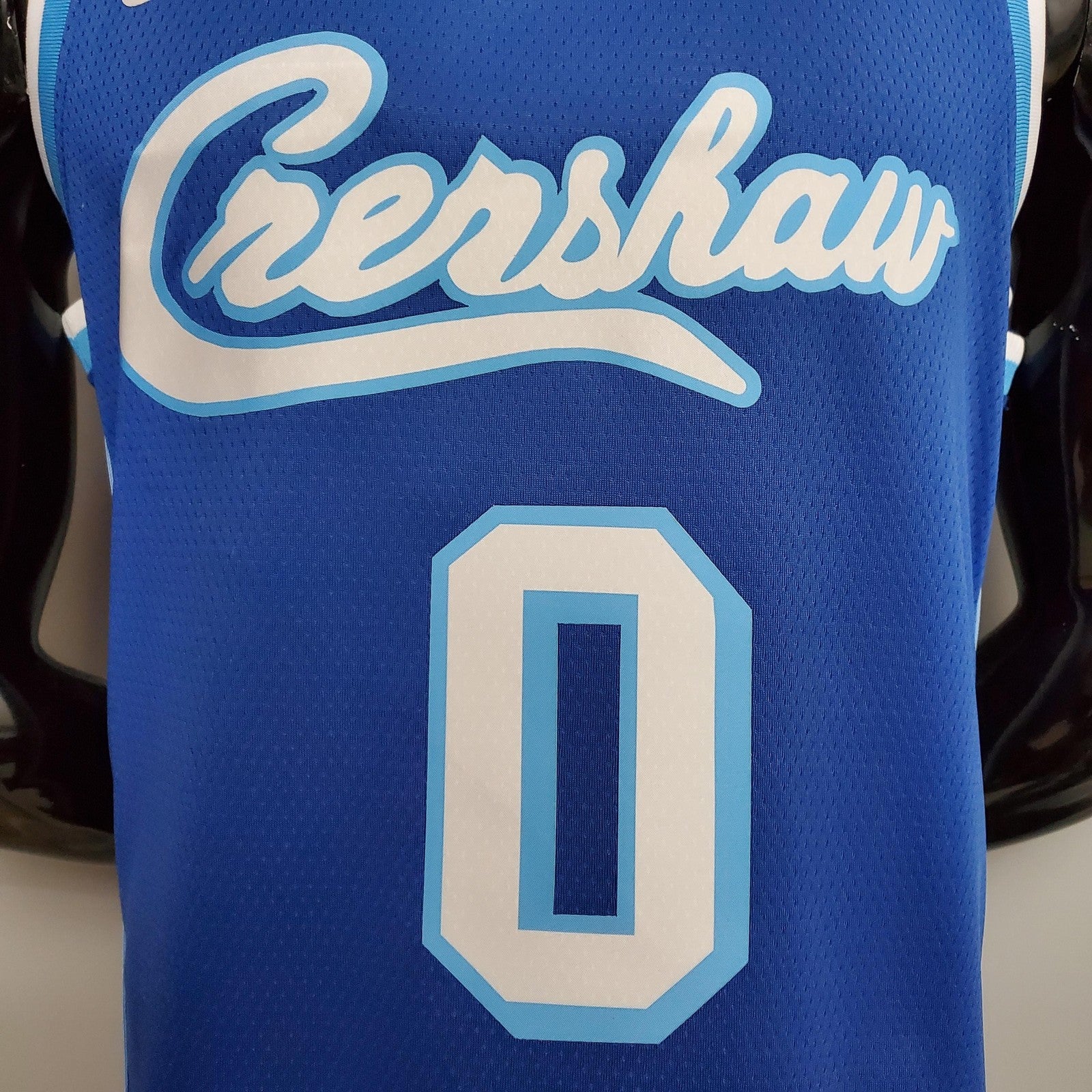 New Kuzma #0 Lakers Blue Nba Jersey Nike Connect Recognition