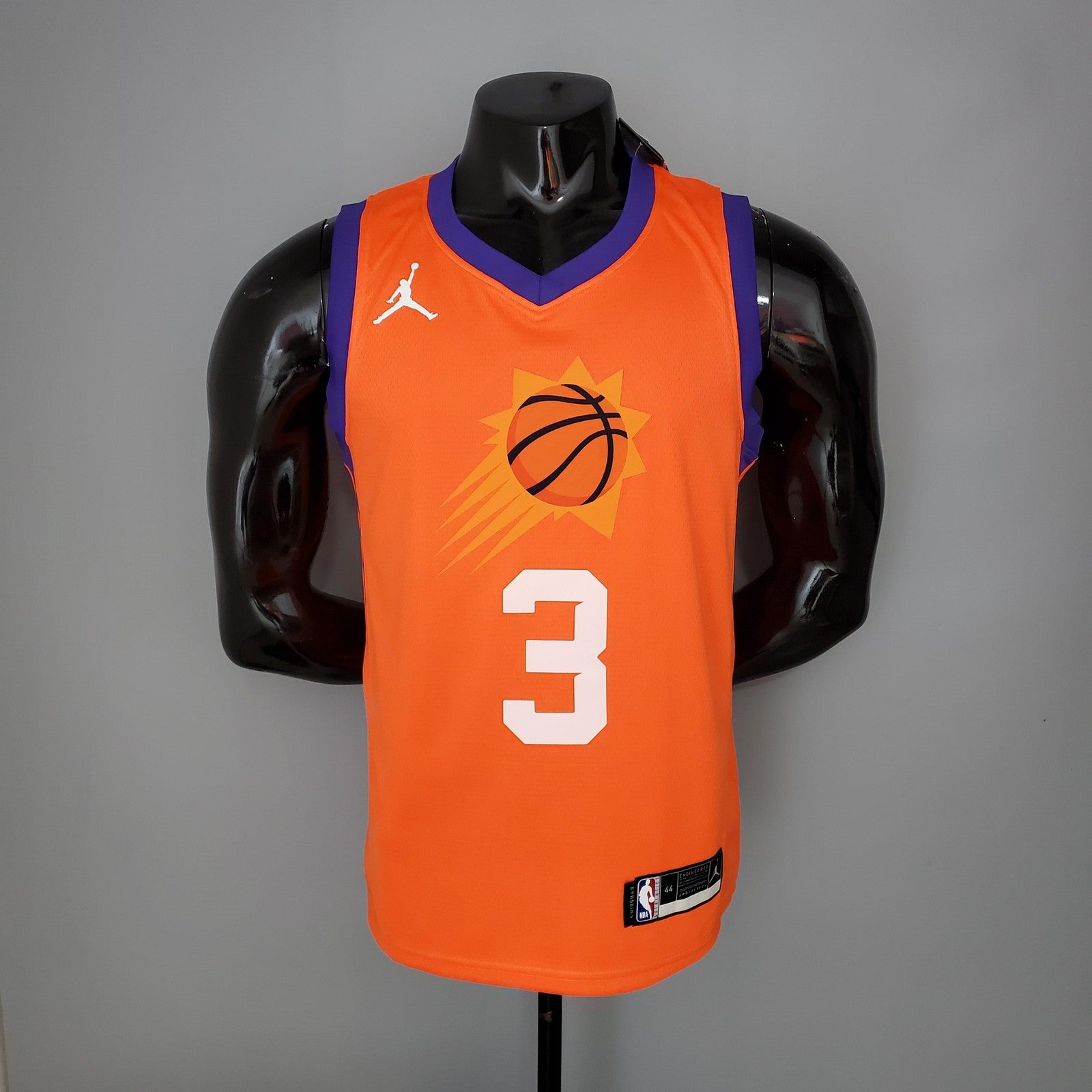 2021 Paul#3 Suns Jordan Theme Orange Nba Jersey