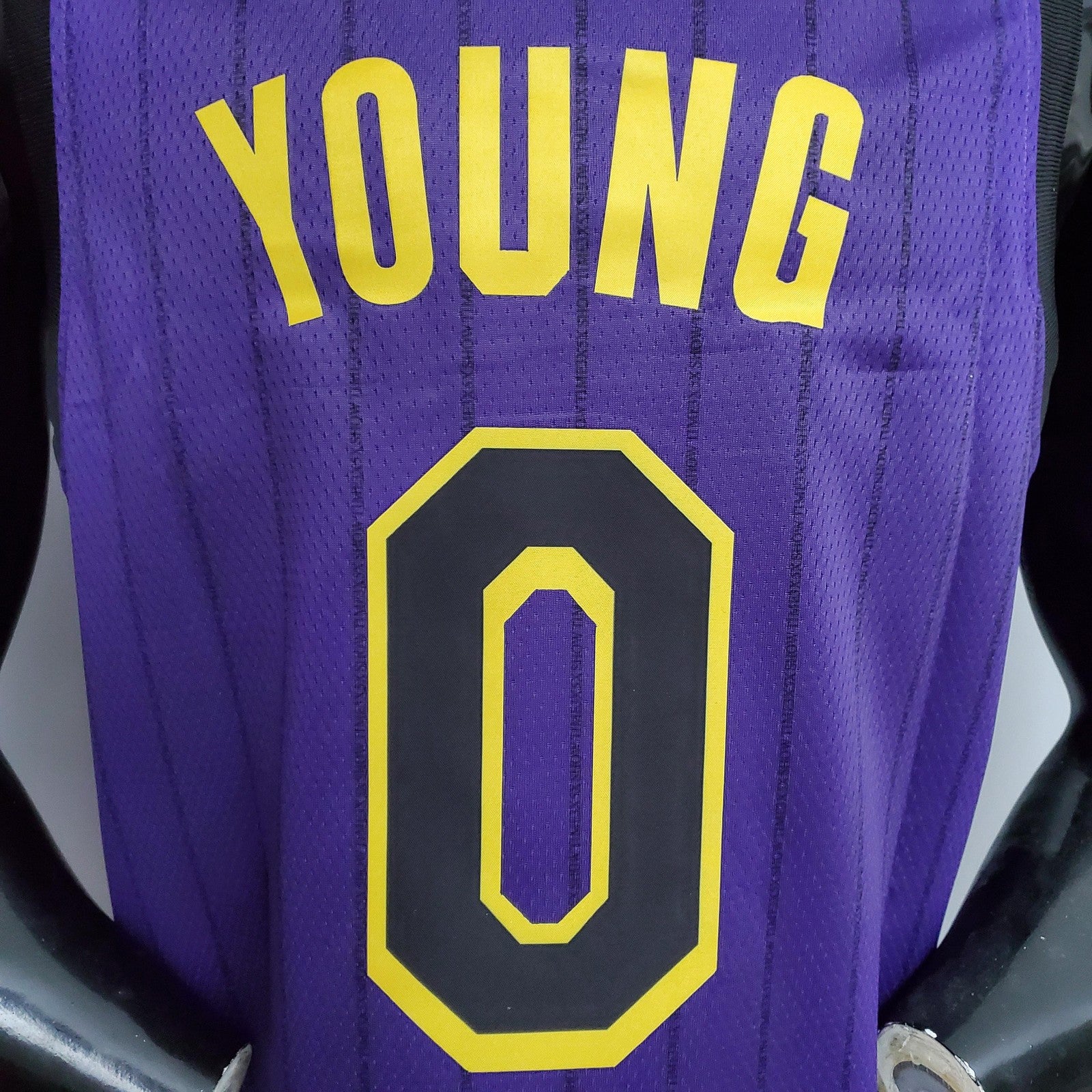 Young #0 Lakers Purple City Version Nba Jersey Nike Connect Recognition